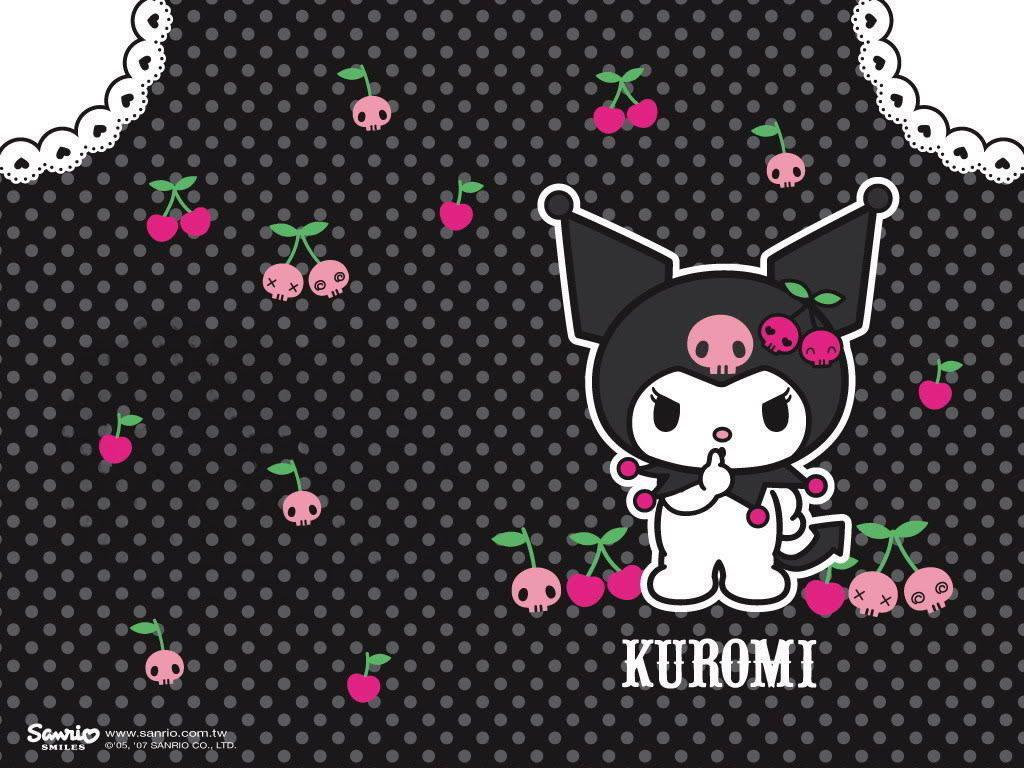 1024x768 Kuromi Aesthetic Wallpaper