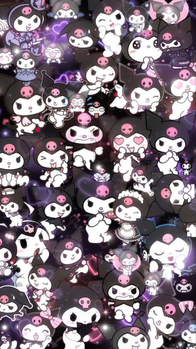 674x1200 kuromi wallpaper. Хиппи обои, Hello kitty обои, Hello kitty комнаты