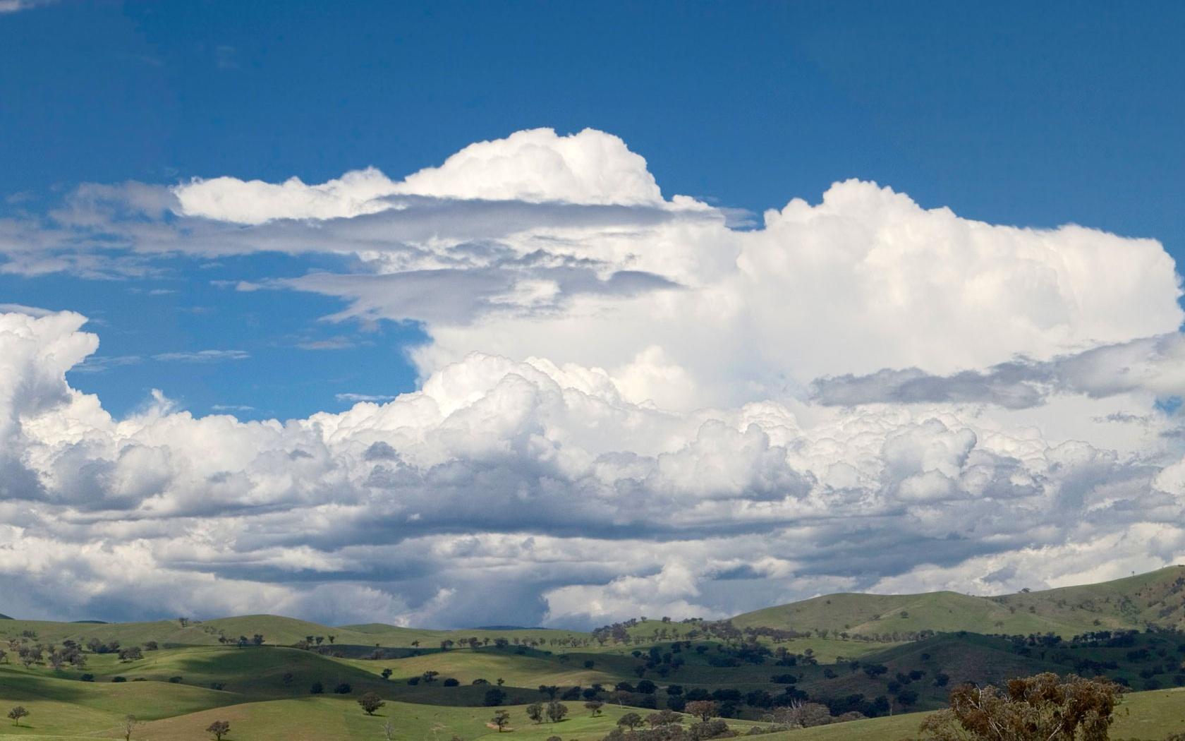 1680x1050 Cumulus clouds