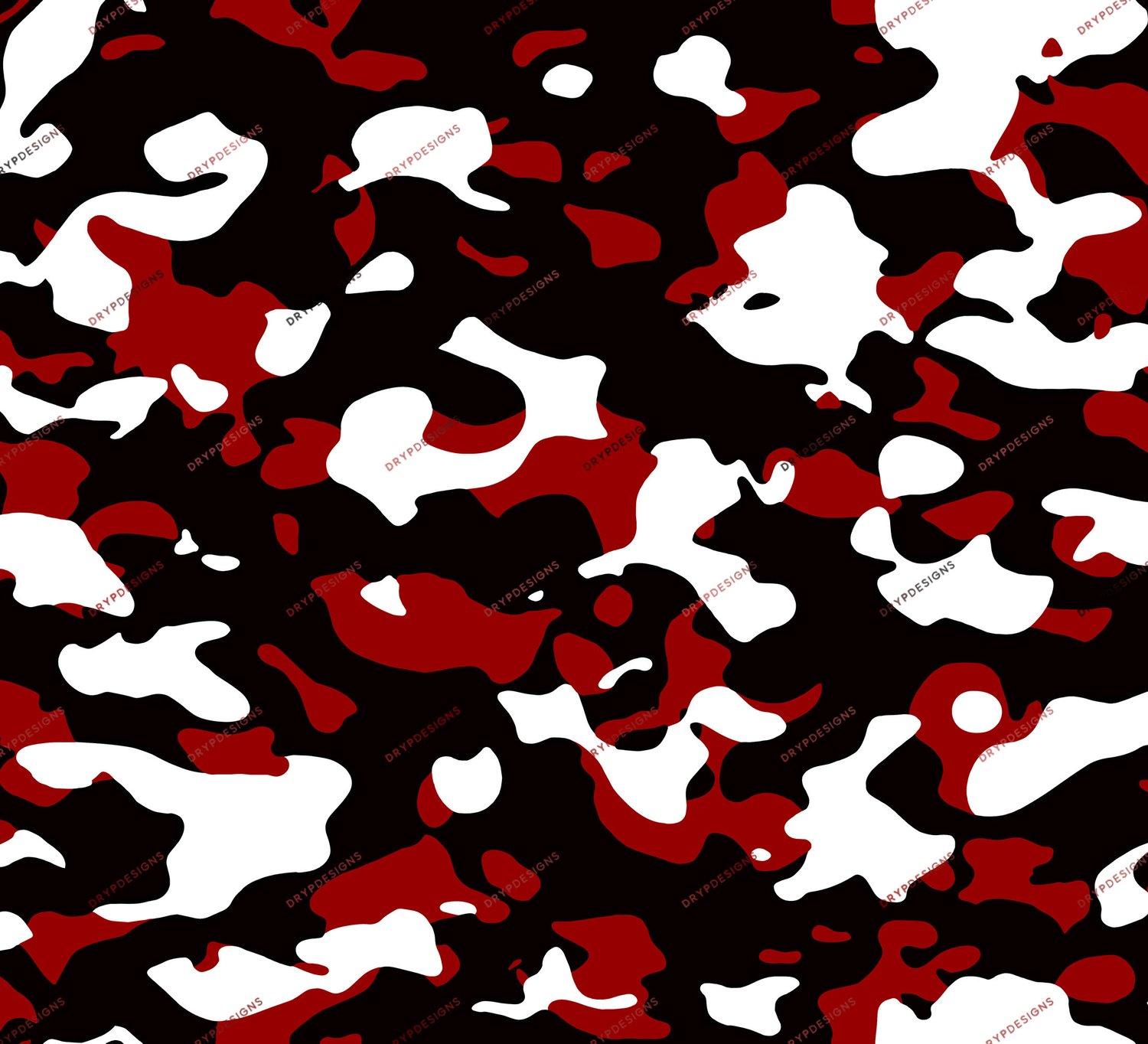 1500x1364 Black White + Maroon Seamless Camo Background