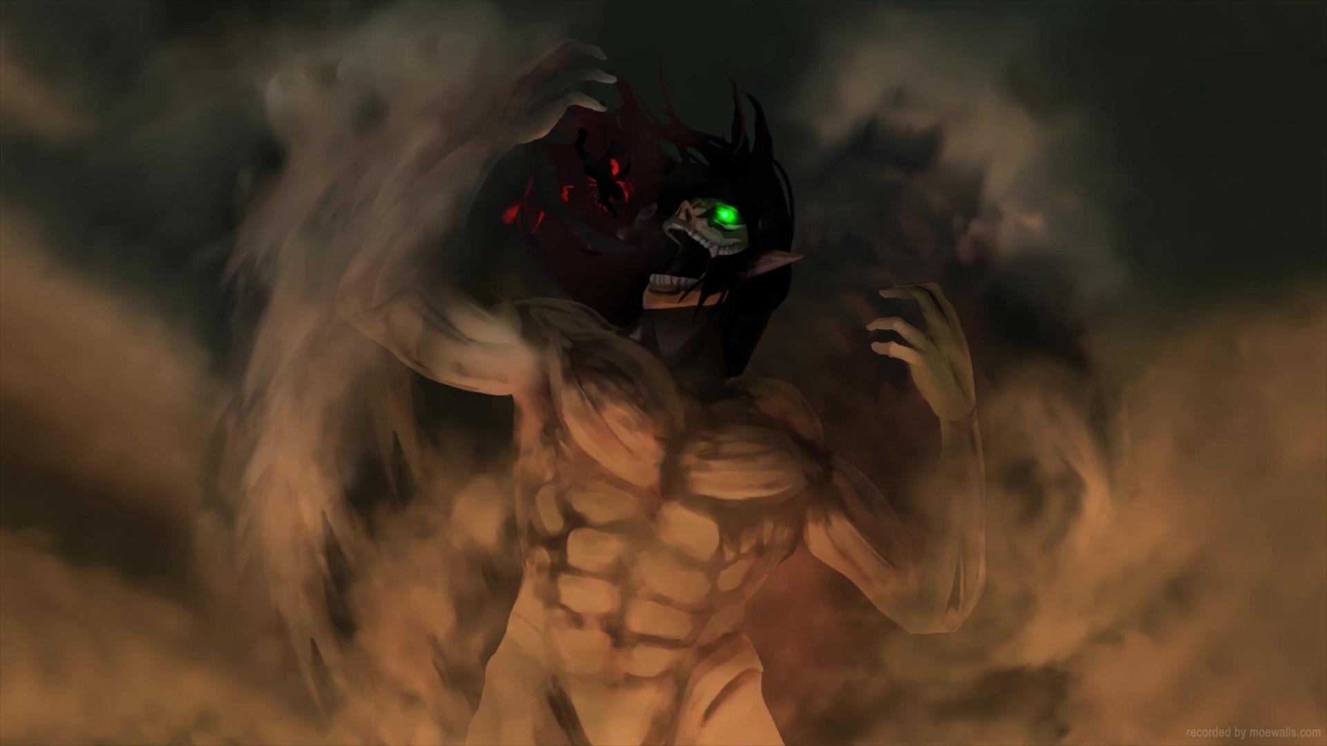 1920x1080 Eren Yeager Founding Titan Attack On Titan Live Wallpaper