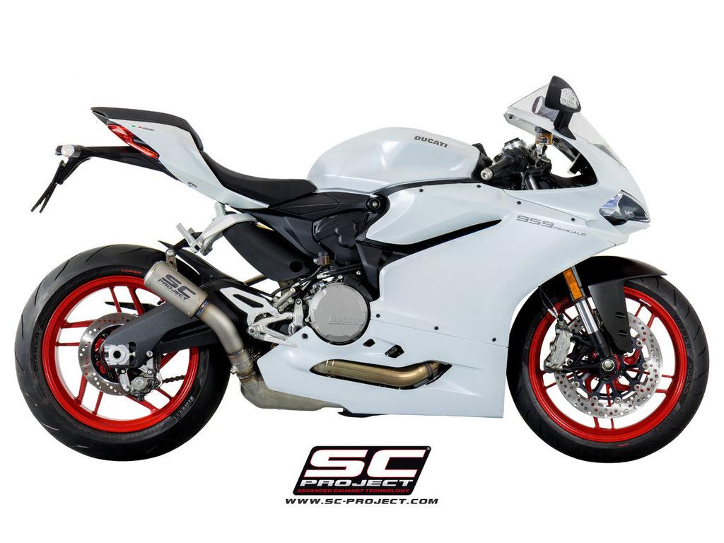 1024x768 SC PROJECT DUCATI PANIGALE 959 CR T TITANIUM MUFFLER WITH LINK PIPE