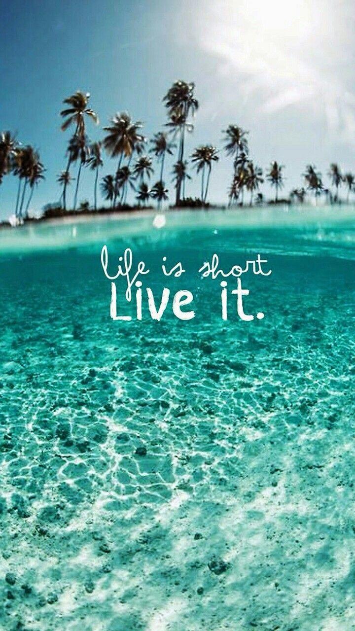 720x1280 Beach Themed Quotes Wallpaper