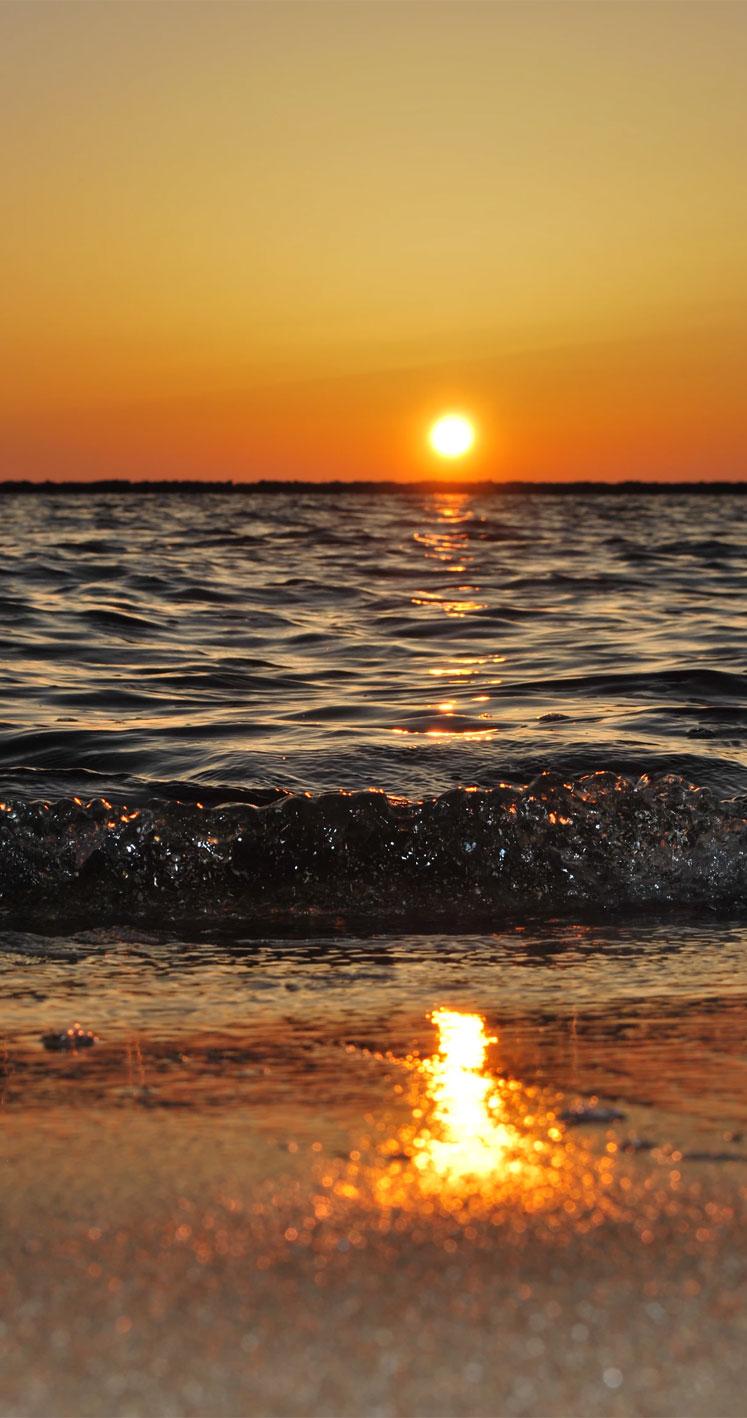 747x1418 Beach Sunset iPhone wallpaper, Beach Sunset iPhone background