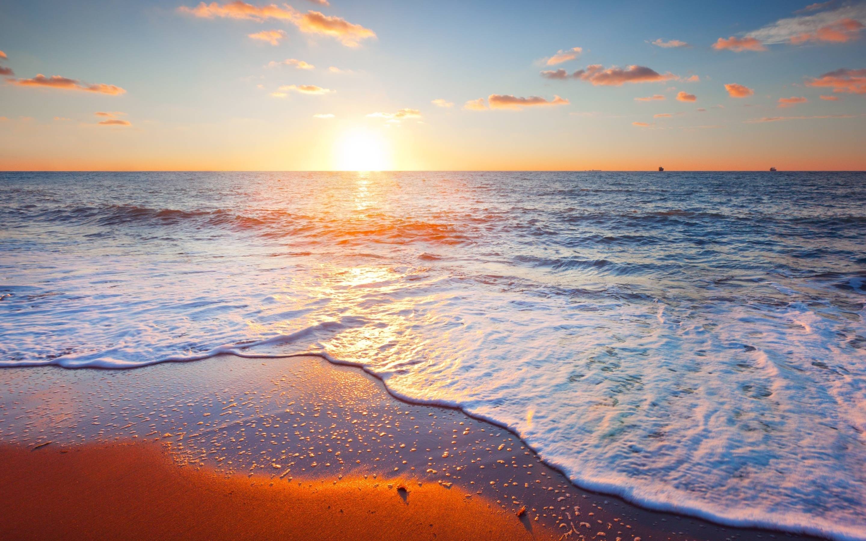 2880x1800 Beach Shore Sunset Macbook Pro Retina HD 4k Wallpaper, Image, Background, Photo and Picture