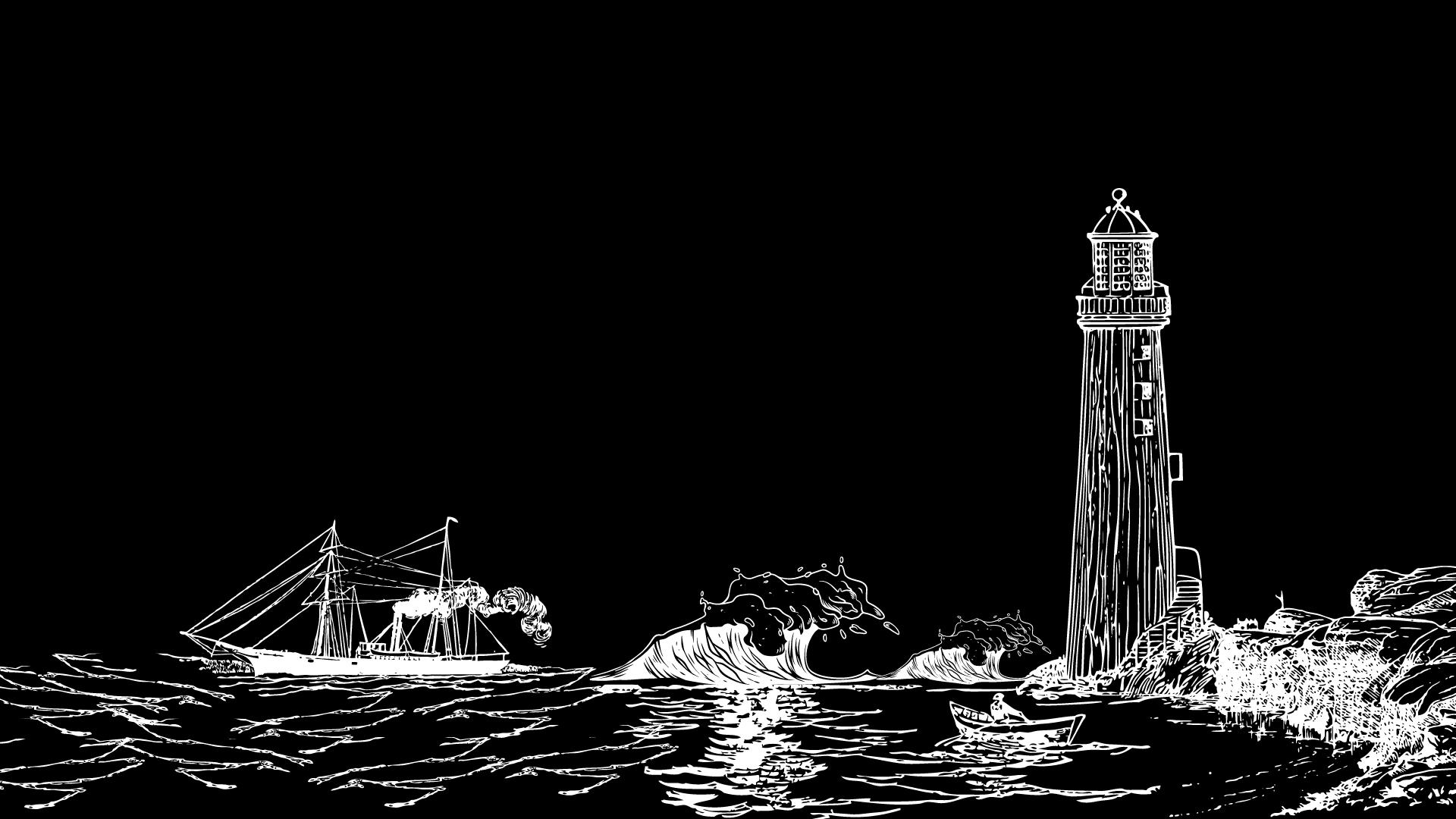 1920x1080 The Shore by the Night Minimal Wallpaper, HD Minimalist 4K Wallpaper, Image and Background
