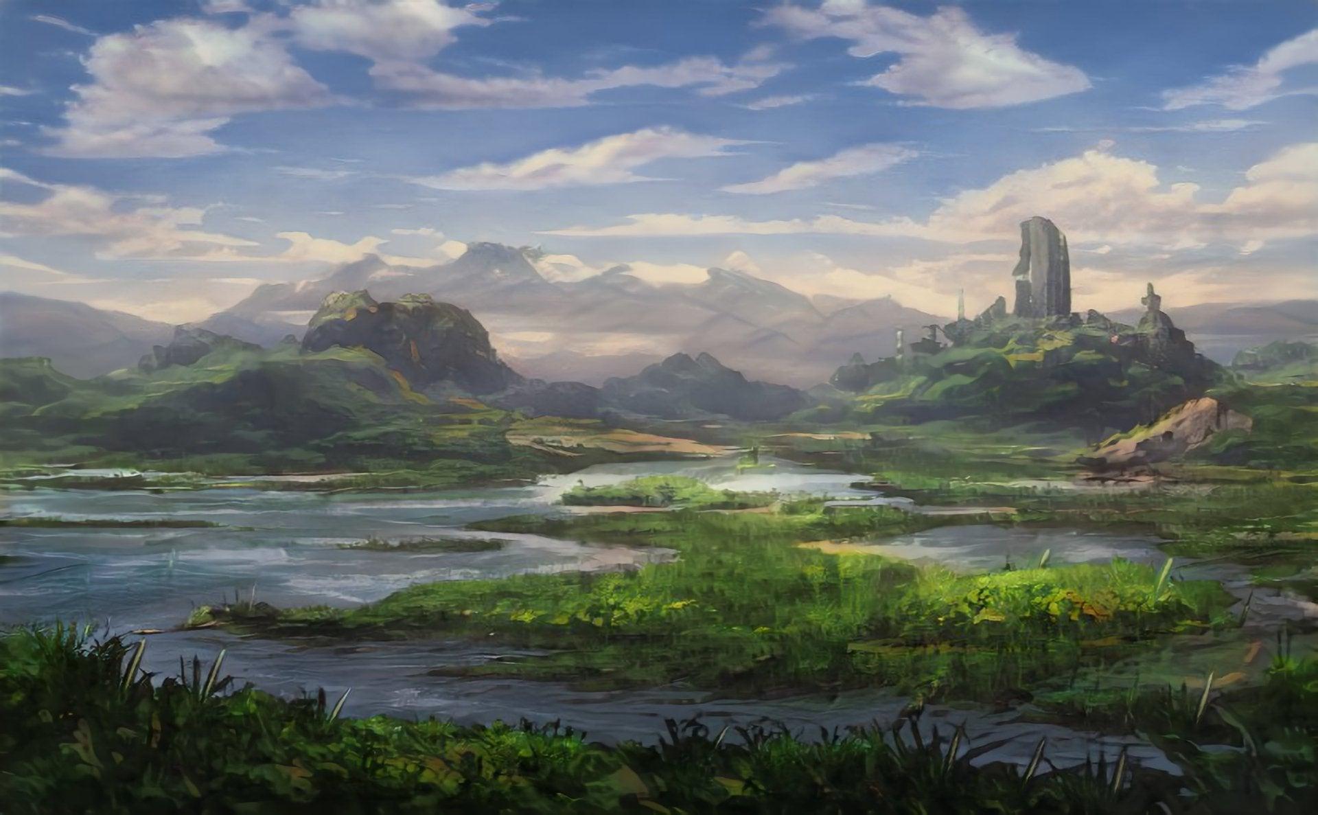 1920x1187 Need some background for your game? Here's an album of 100 AI generated landscapes