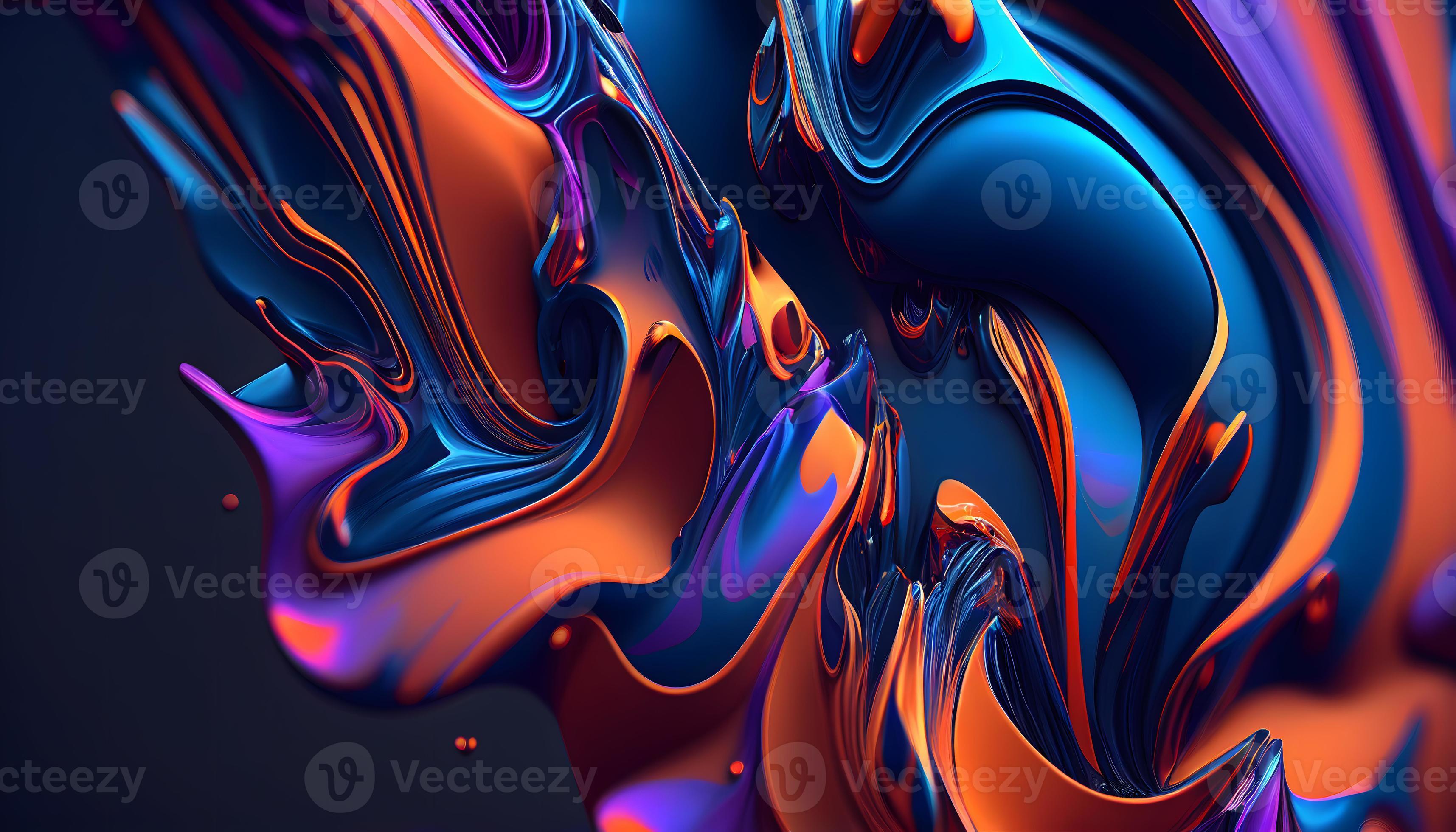 3430x1960 Colorful abstract wallpaper modern background, ai generated