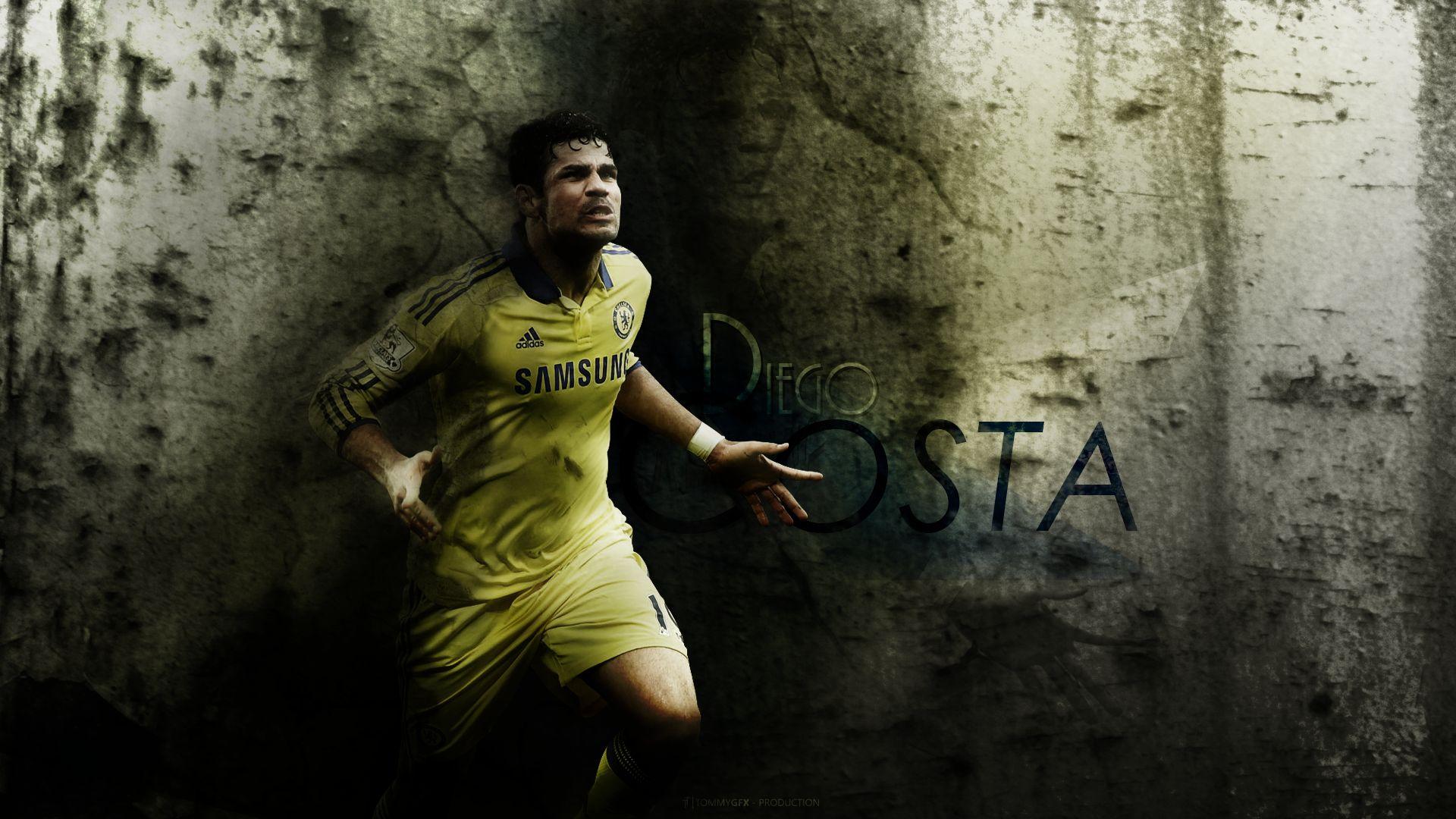 1920x1080 HD desktop wallpaper: Sports, Soccer, Chelsea F C, Diego Costa download free picture
