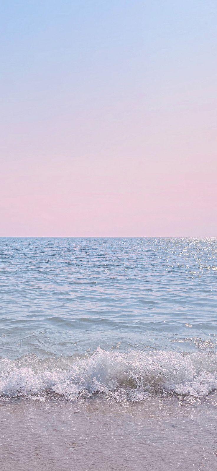 736x1594 Surfing the Waves. Aesthetic pastel ocean wallpaper, Pastel beach aesthetic wallpaper, Phone background