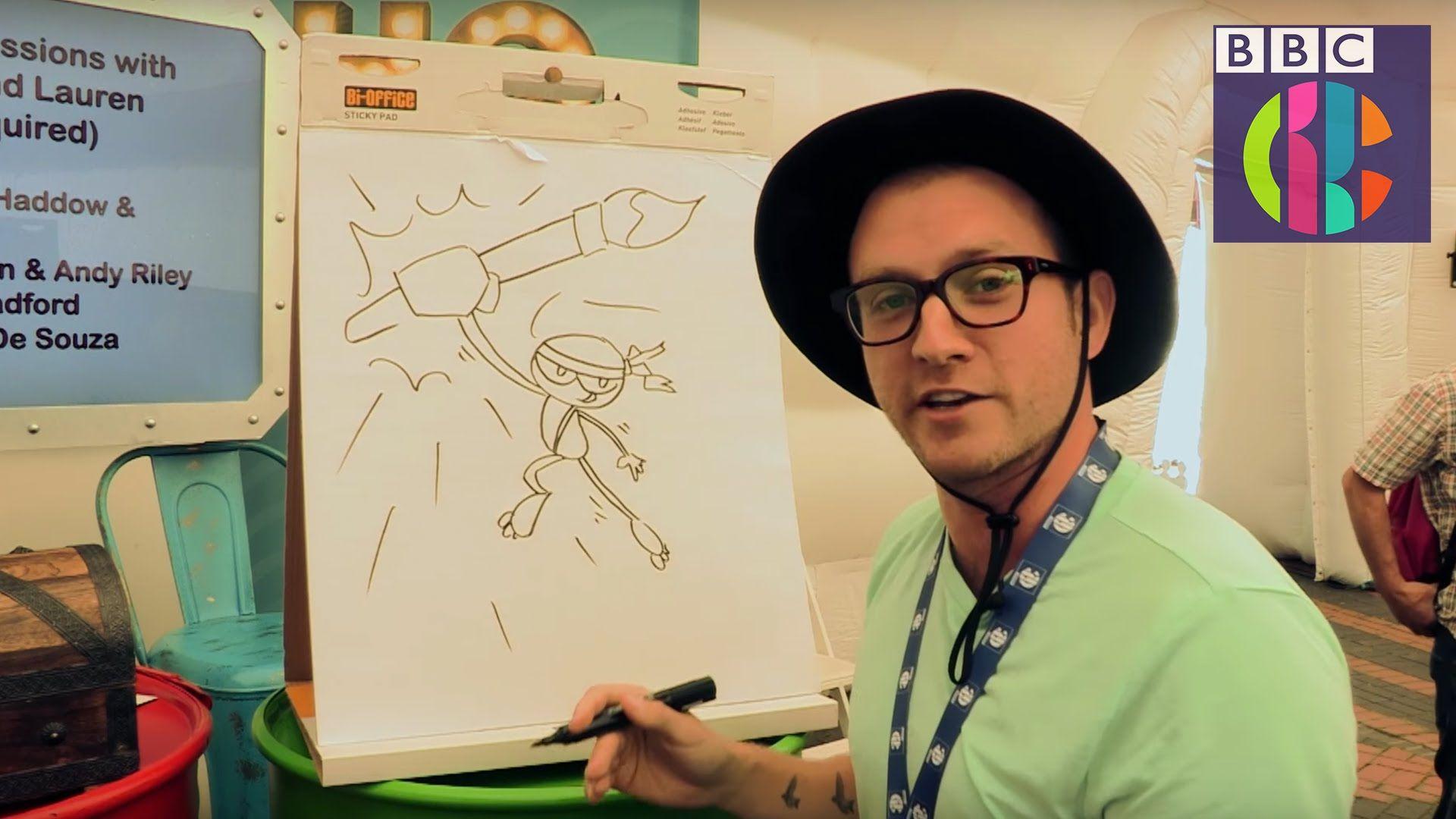 1920x1080 action pose. Art Ninja. CBBC Live!