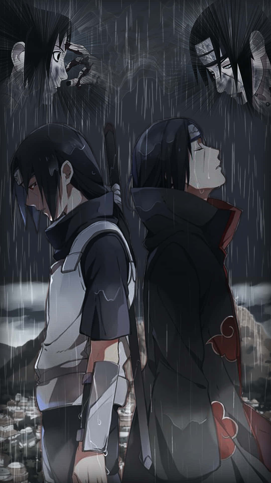 1080x1920 Download Naruto Itachi Dual Personality Wallpaper