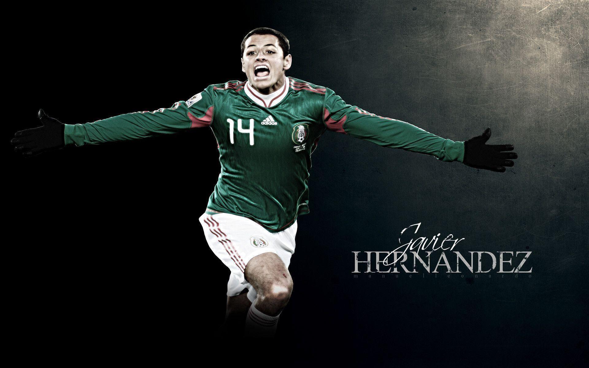 1920x1200 Javier Chicharito Hernandez Mexico Wallpaper Wide or HD. Male