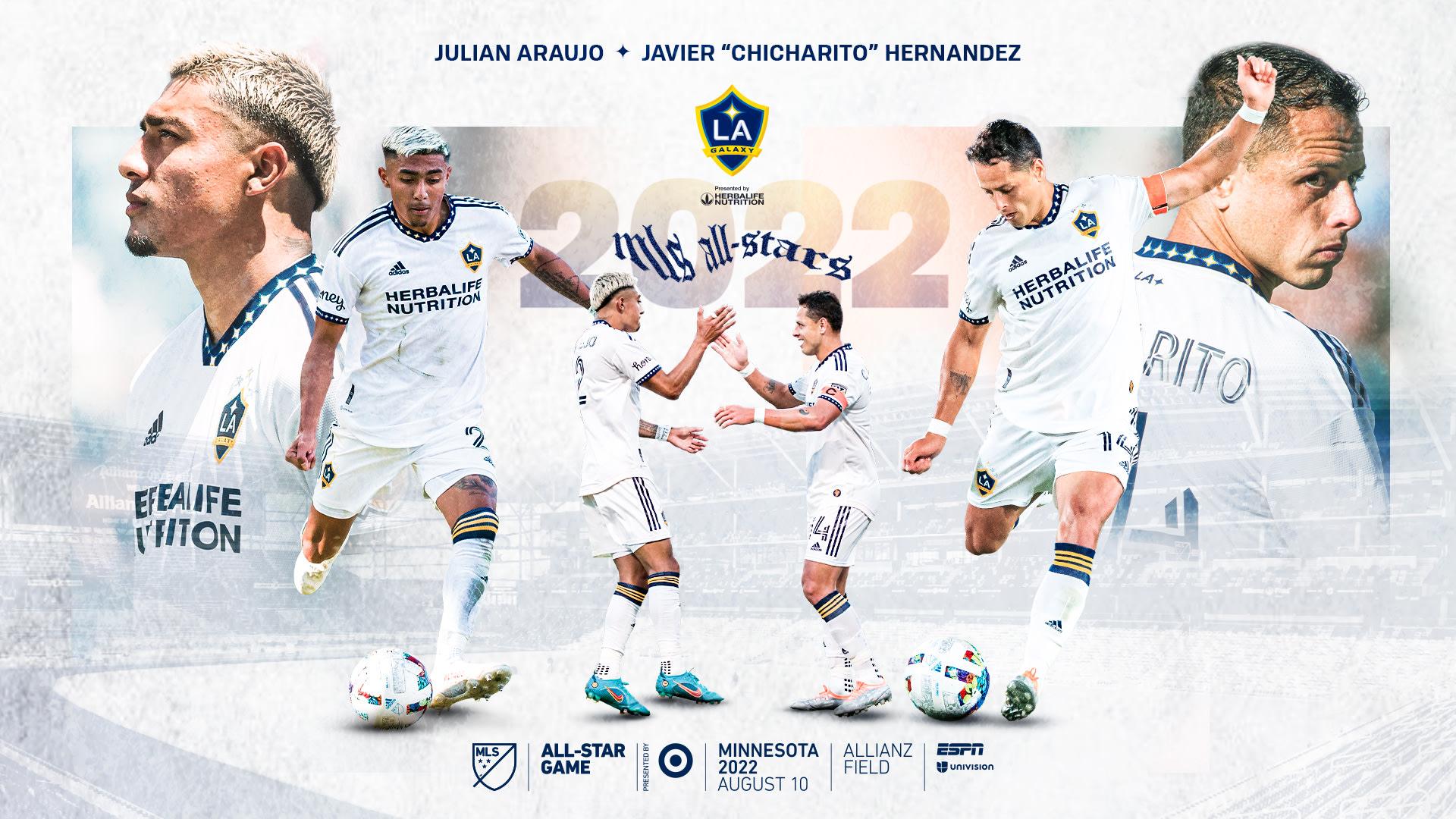 1920x1080 LA Galaxy Forward Javier “Chicharito” Hernández And Defender Julián Araujo Selected For 2022 MLS All Star Game Presented
