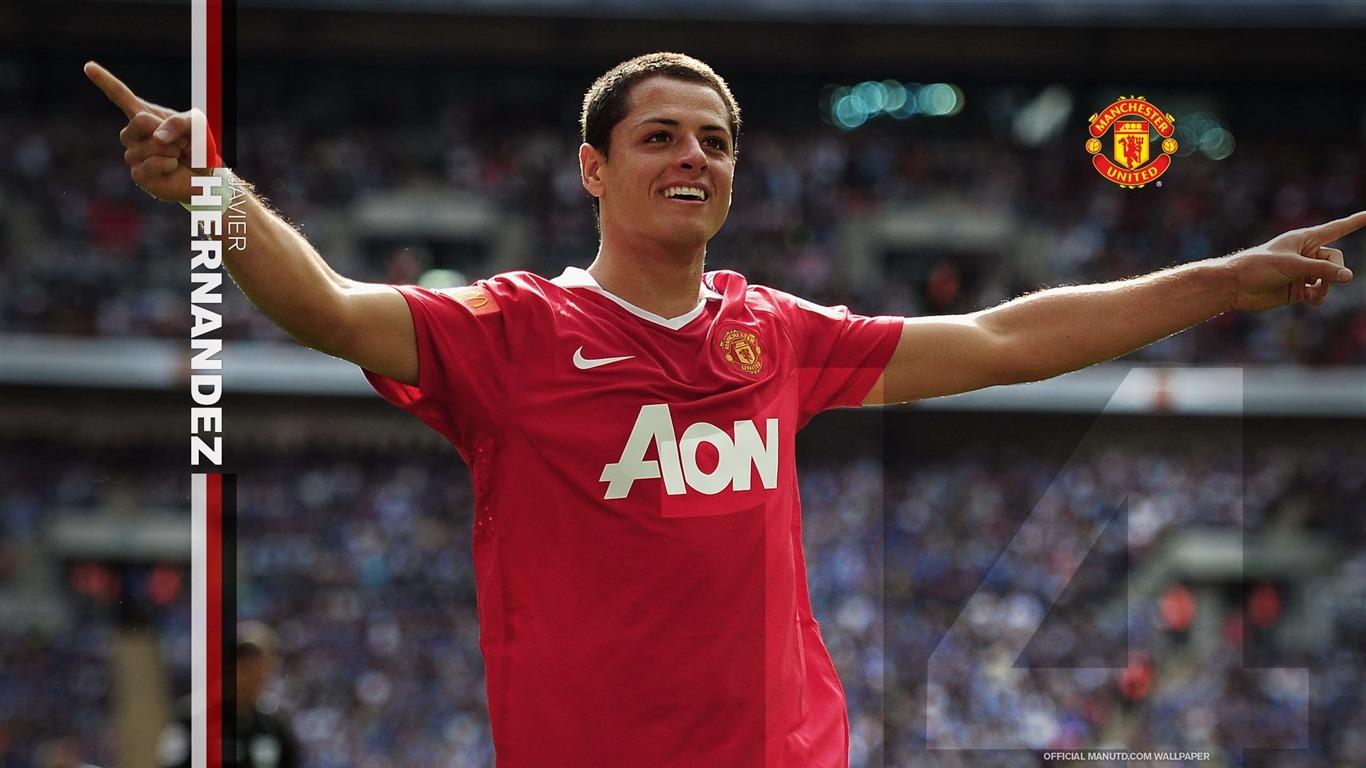 1366x768 Javier Hernandez wallpaper