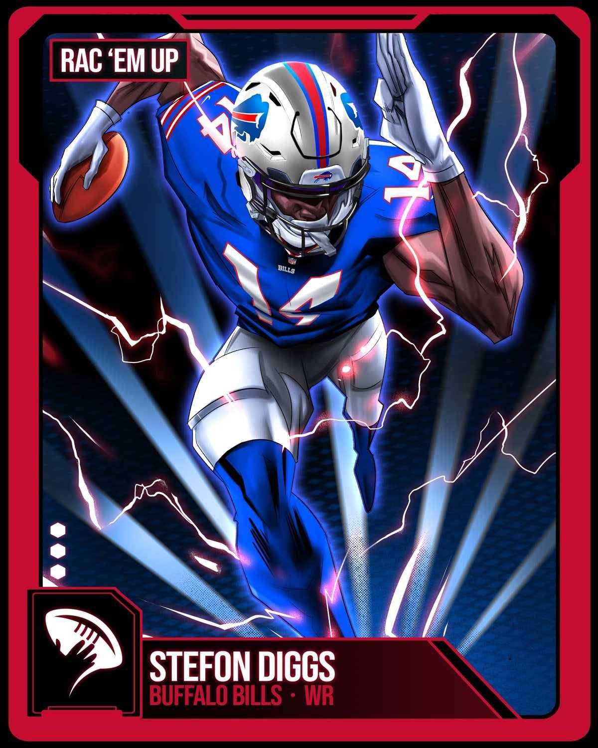 1200x1500 Download Stefon Diggs Card Artwork Wallpaper