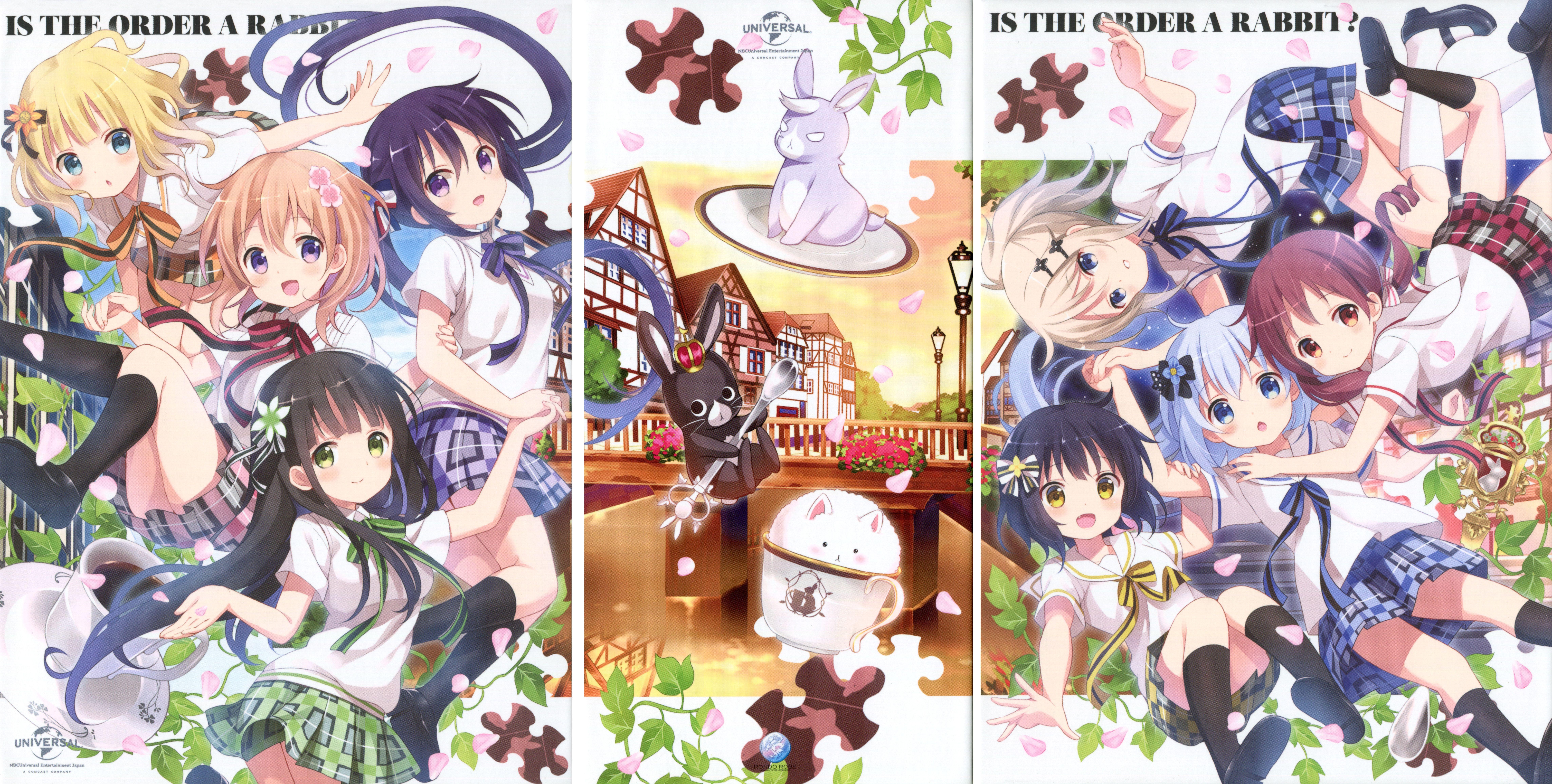 9148x4621 Gochuumon wa Usagi Desu ka (Is The Order A Rabbit?) Wallpaper. Anime, Rabbit wallpaper, Anime image