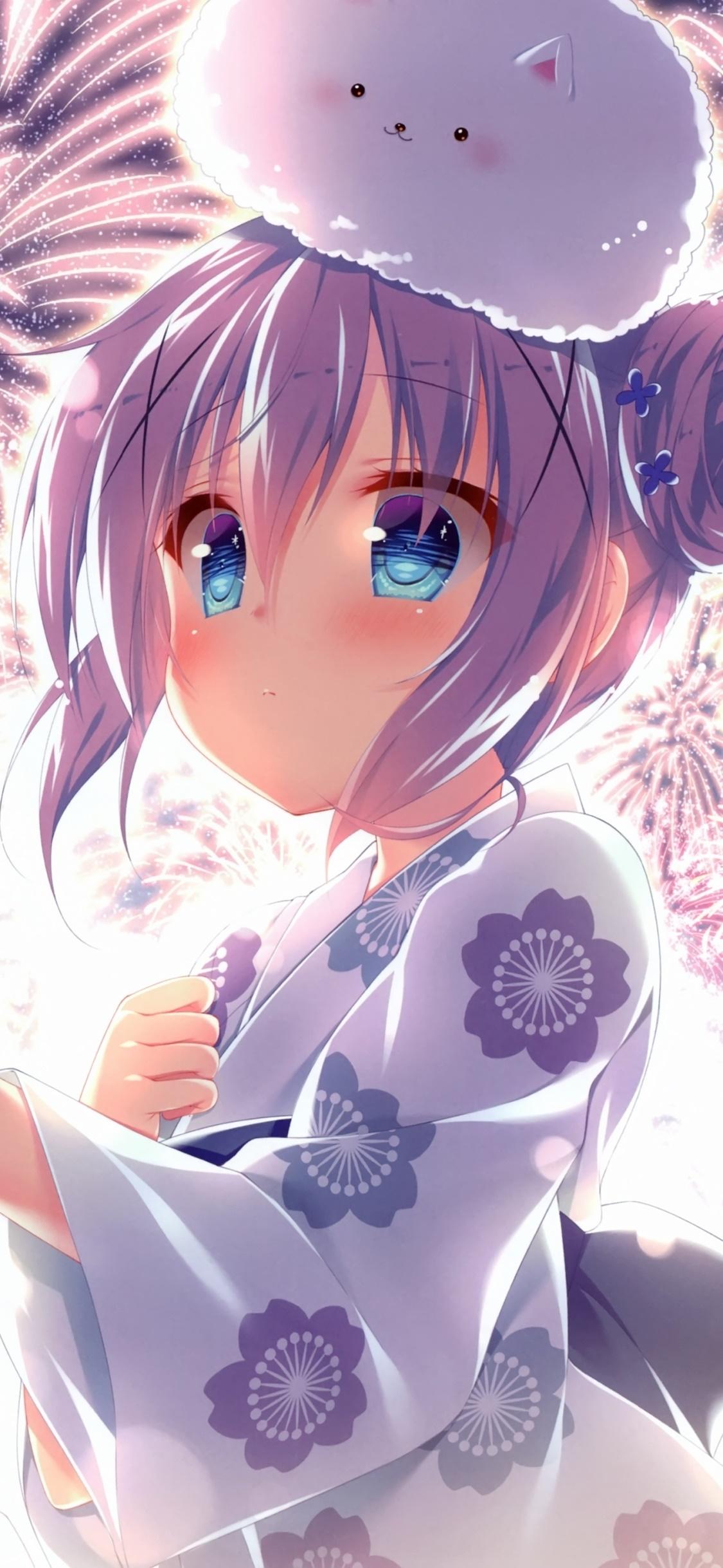 1125x2436 Wallpaper / Anime Is the Order a Rabbit? Phone Wallpaper, Chino Kafū, Cocoa Hoto, 1125x2436 free download