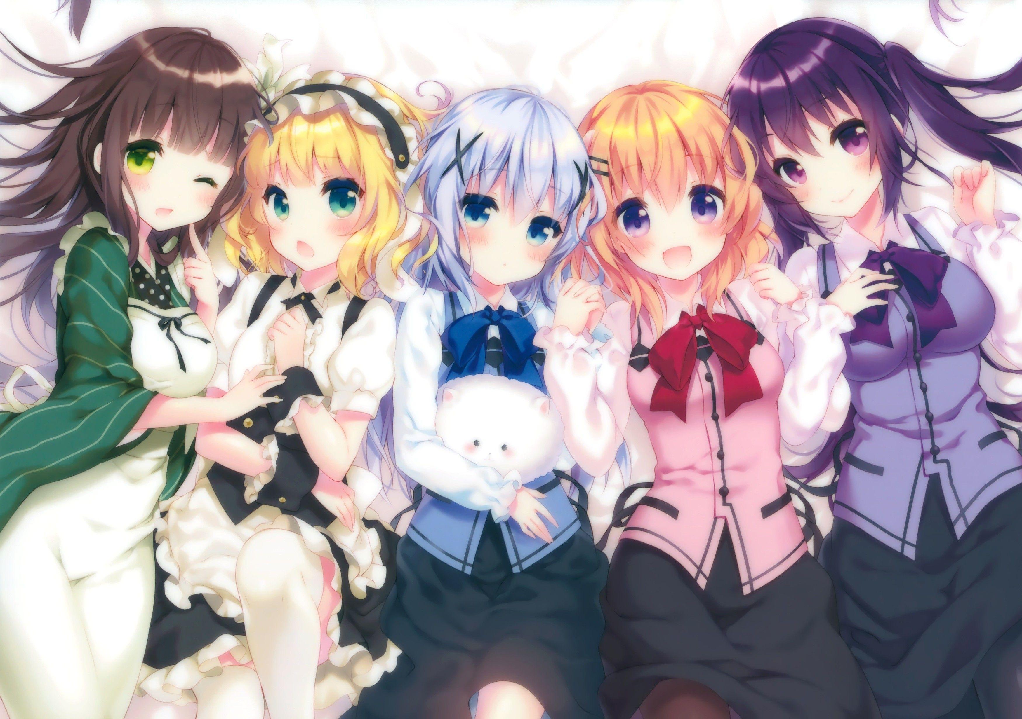 3500x2464 Gochuumon Wa Usagi Desu Ka Wallpaper