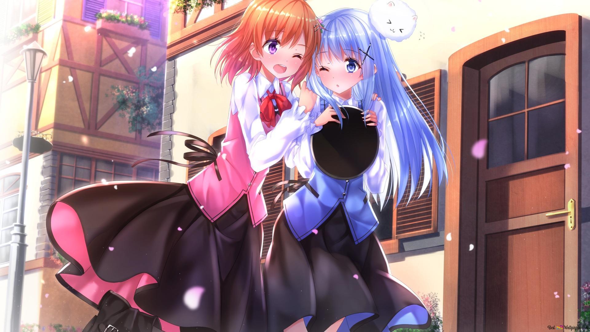 1920x1080 Is The Order A Rabbit? Hoto & Chino Kafu HD wallpaper download