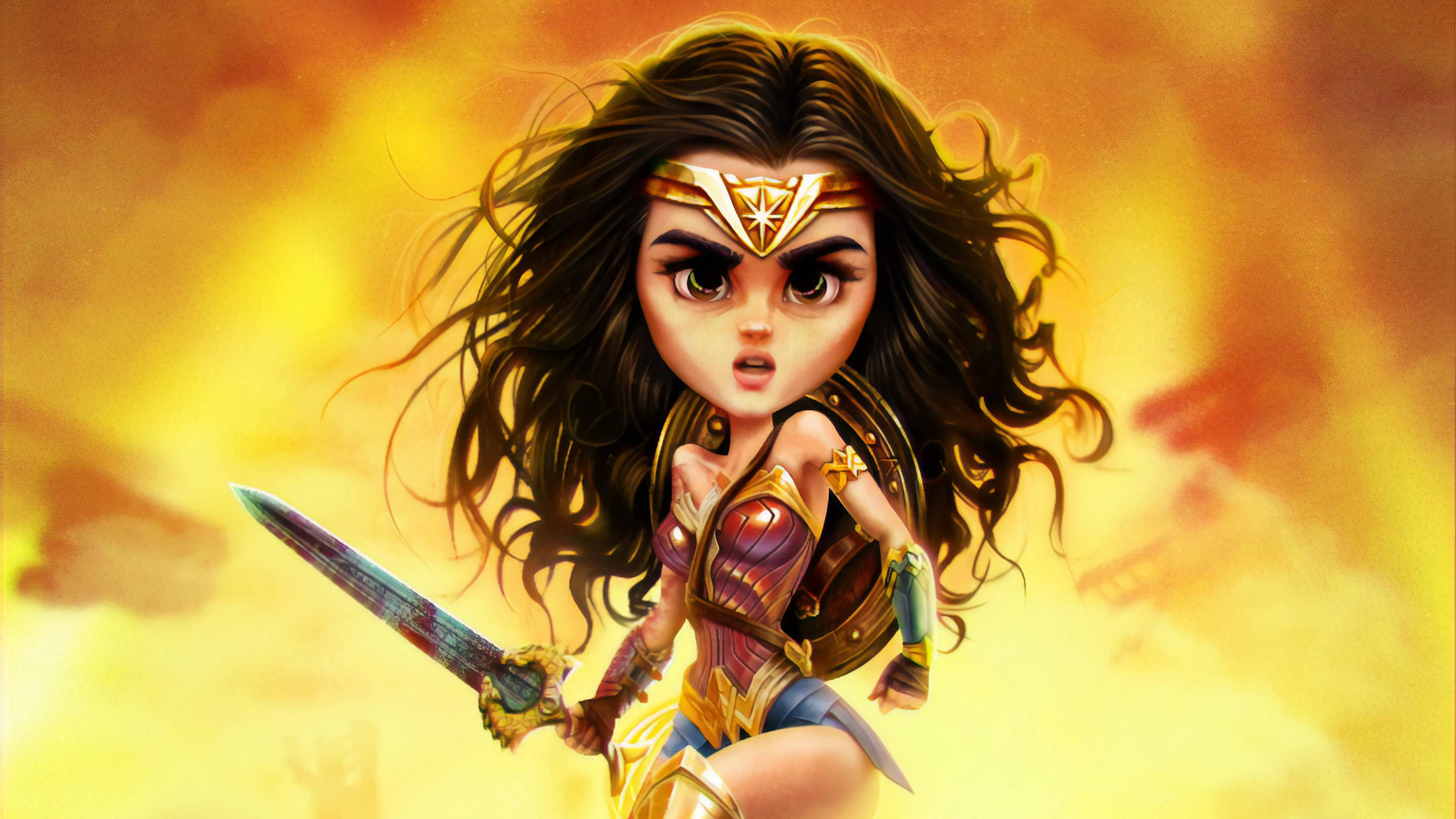 3304x1859 Wonder Woman Pop Art 4k, HD Superheroes, 4k Wallpaper, Image, Background, Photo and Picture