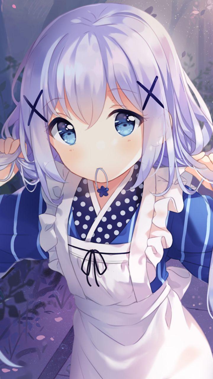 720x1280 Anime Is the Order a Rabbit? Chino Kafū (720x1280) Mobile Wallpaper. โปสเตอร์ภาพ, การ์ตูน, สาวอะนิเมะ
