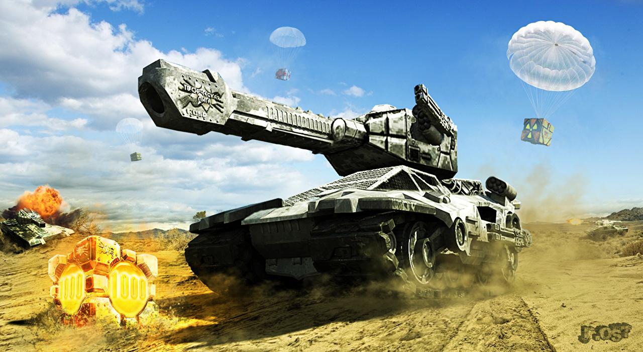 1280x700 Desktop Wallpaper tank TANKI ONLINE 3D Graphics Games 1280x700