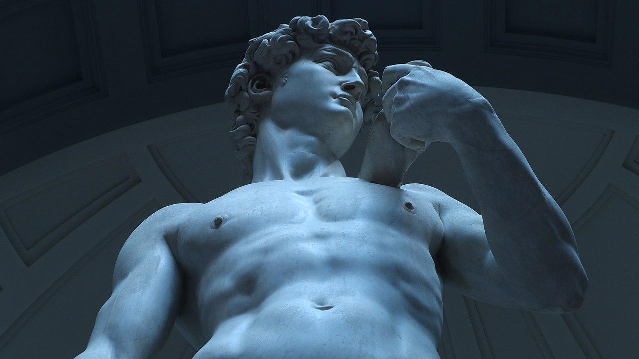 1280x719 Michelangelo's David (detail)