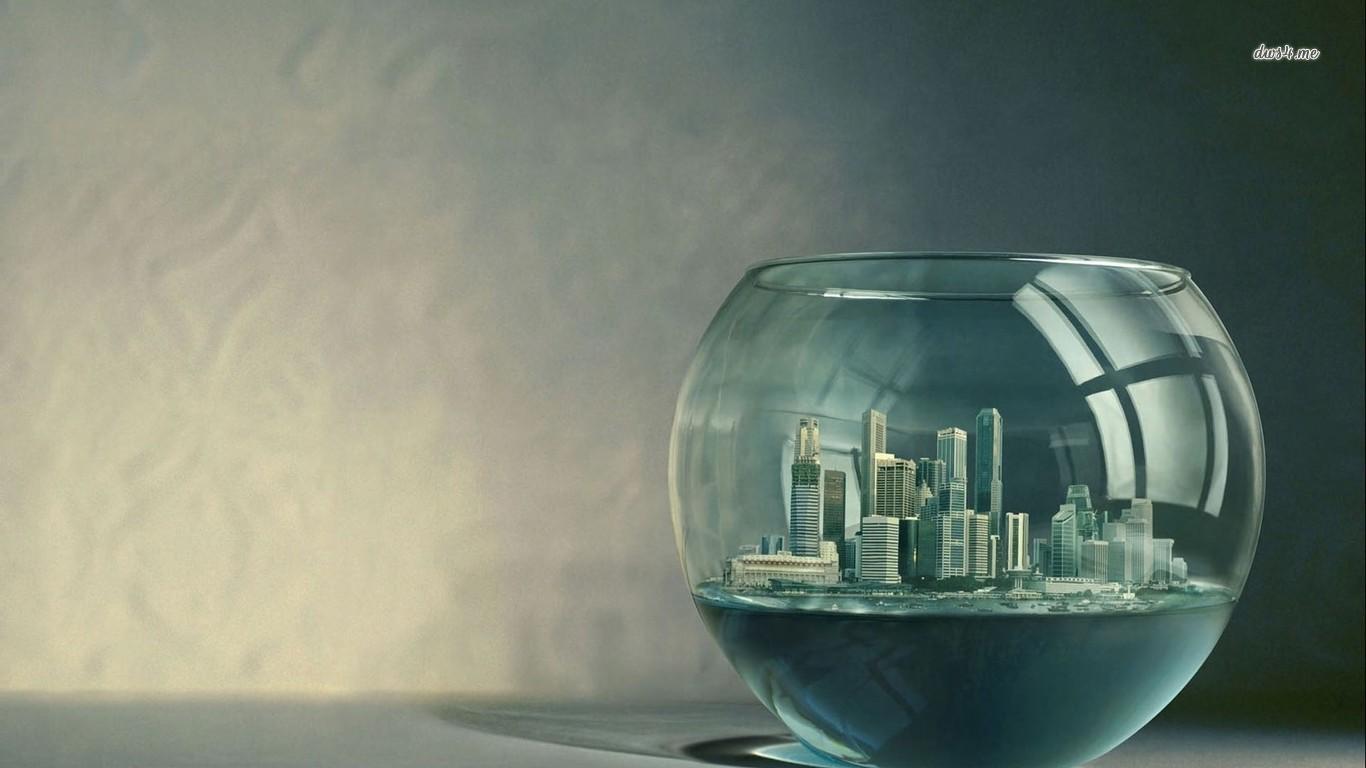 1366x768 Don't Be Stuck In A Fish Bowl