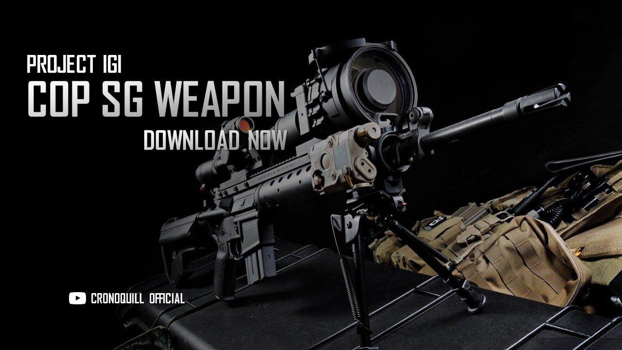 1280x720 Project IGI Custom Weapons Mod. COP SG Super Machine Gun. Download Now