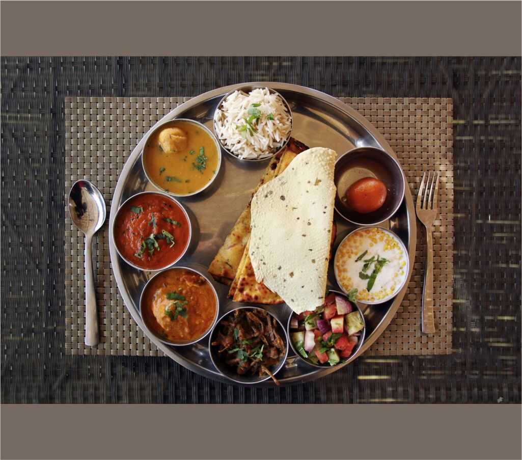 1025x903 Gujarati Thali Wall Memory Walls. Custom Canvas Print. Portrait on Canvas
