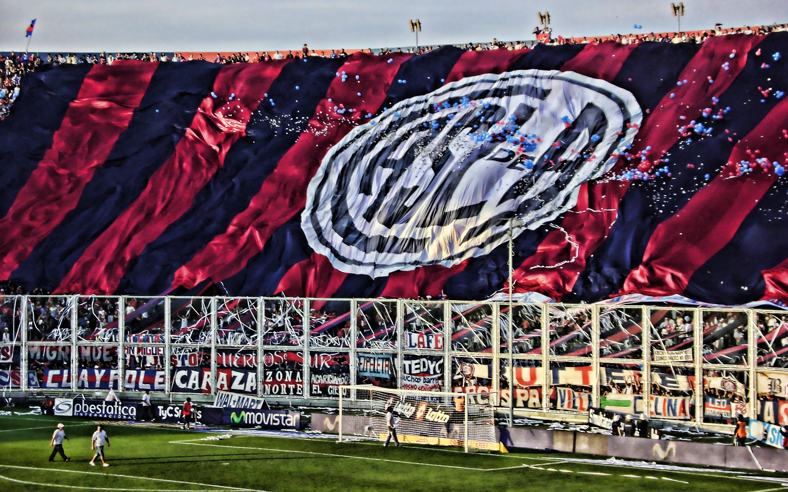 2560x1600 Download wallpaper San Lorenzo de Almagro, Estadio Pedro Bidegain, El Nuevo Gasometro, fans, argentinian stadium, emblem, CA San Lorenzo for desktop with resolution 2560x1600. High Quality HD picture wallpaper