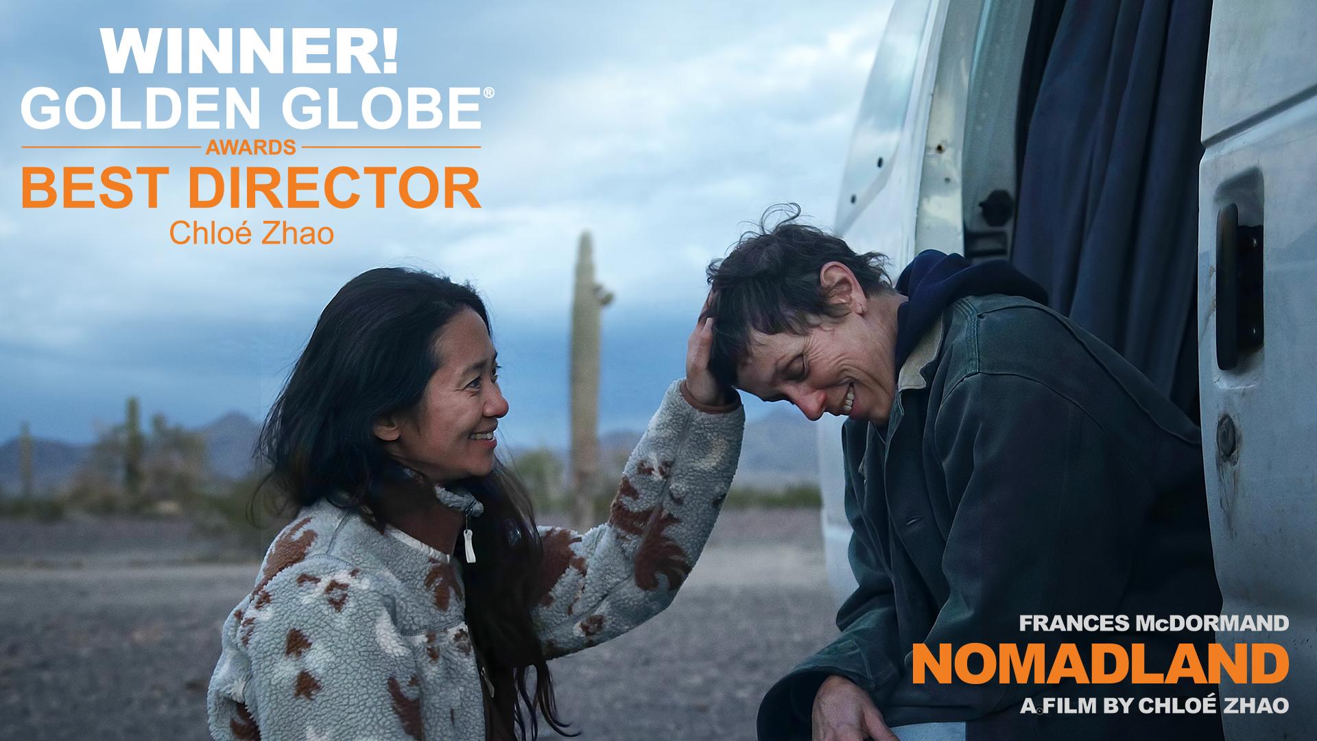 1920x1080 Nomadland to Nomadland's Chloé Zhao for winning the Golden Globe Award for Best Director. #NMDLND #GoldenGlobes