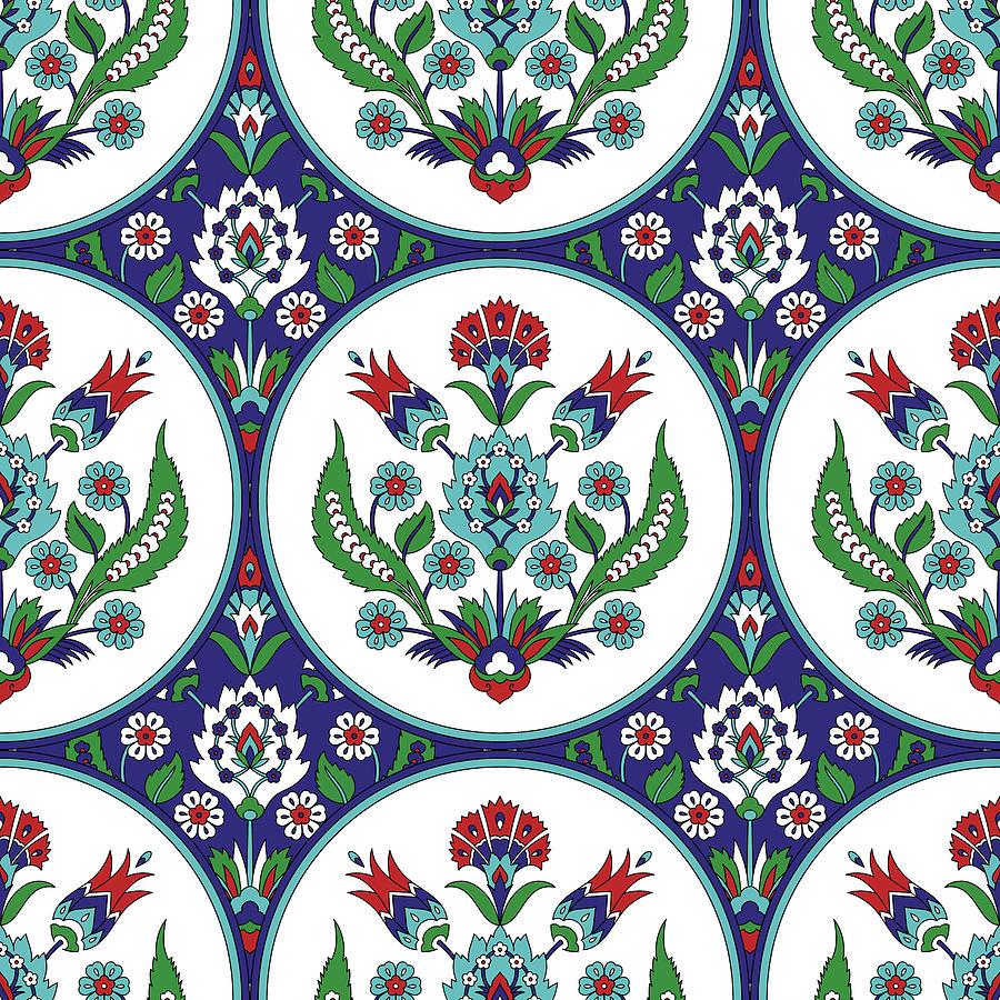 900x900 Turkish arabic pattern vintage seamless Drawing