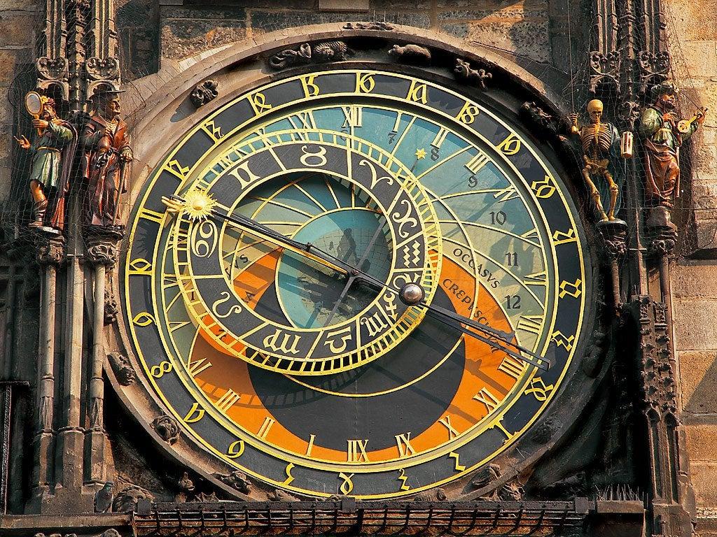 1024x768 This astronomical clock in Prague has been functioning since 1410