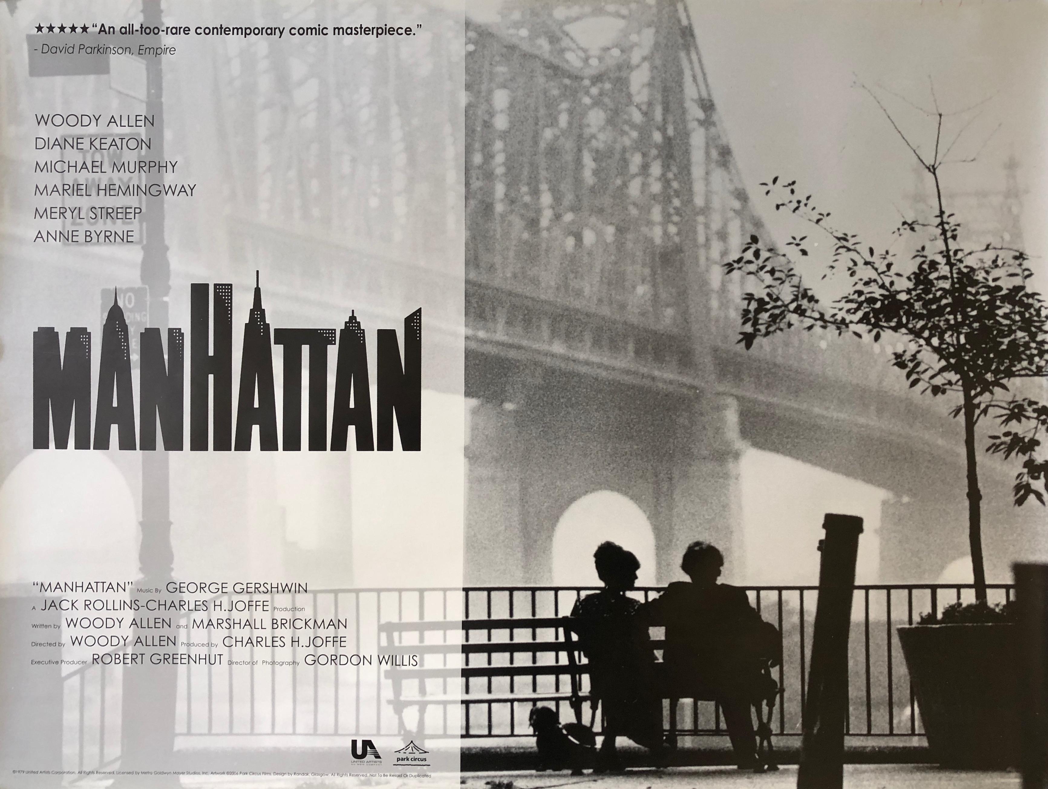 3465x2607 Original Manhattan Movie Poster Allen