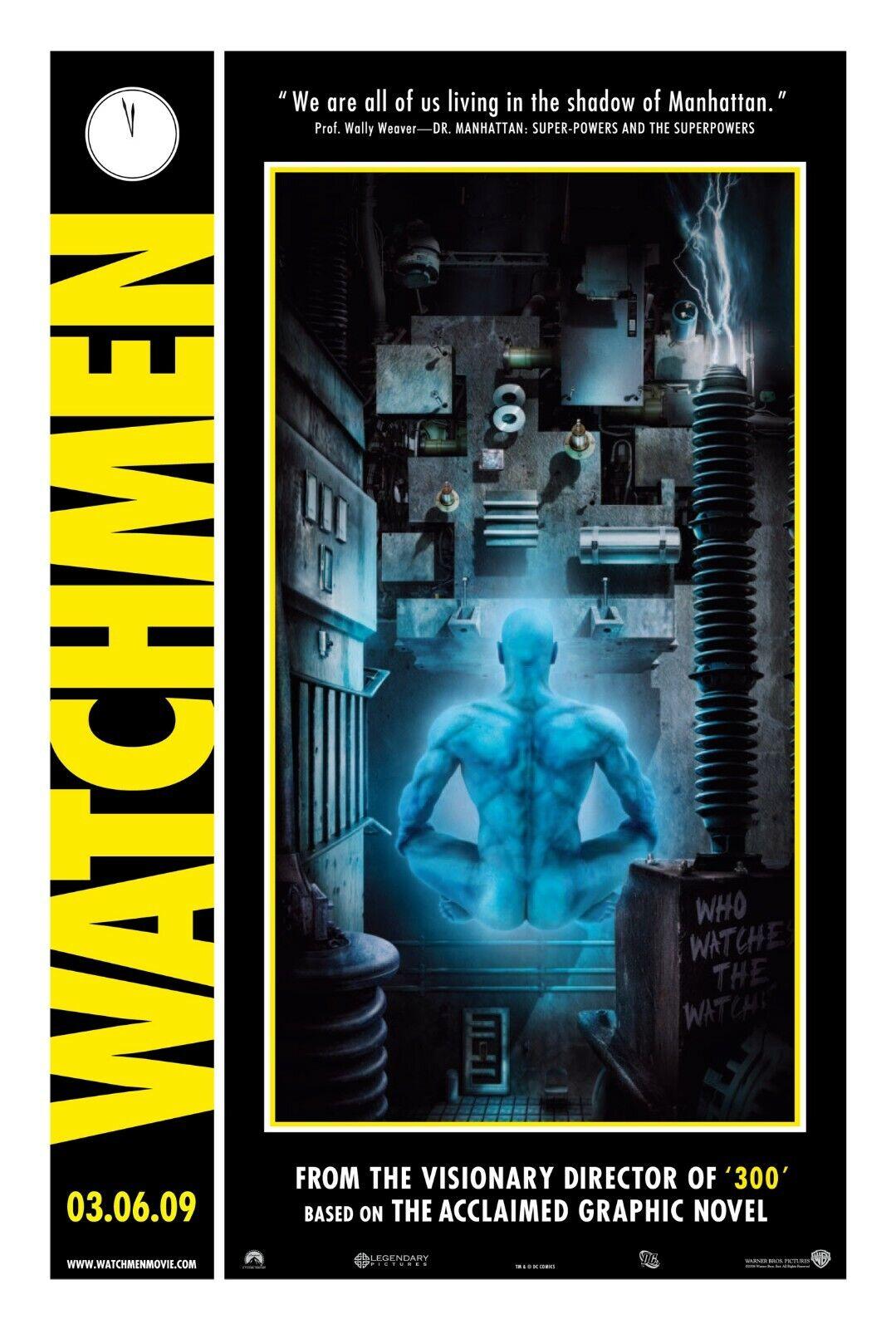 1079x1600 Watchmen movie poster (style l) : 11 x 17 inches : Dr Manhattan