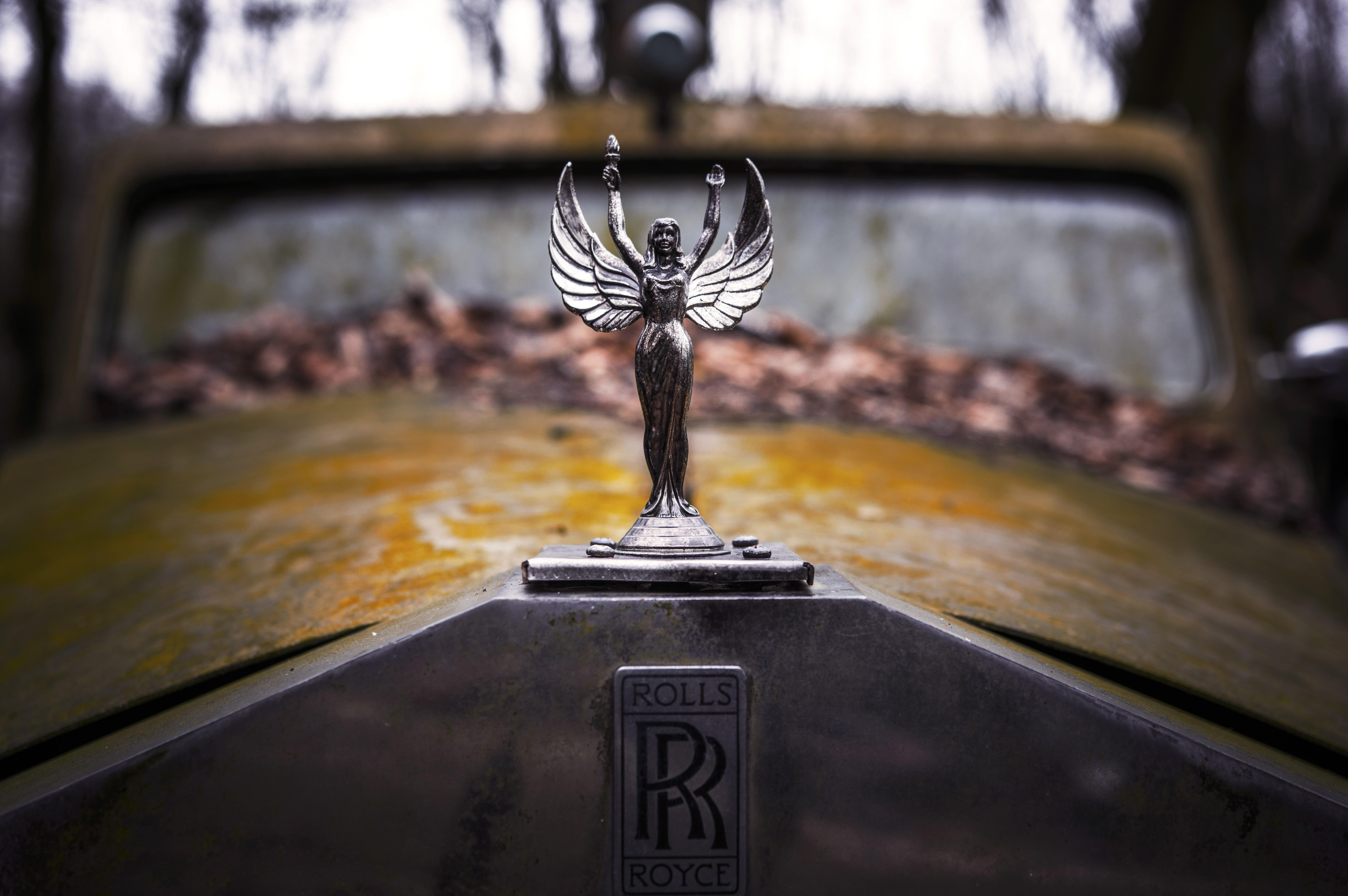 5927x3941 4K, 5K, Rolls Royce, Retro, Logo Emblem, Old Gallery HD Wallpaper