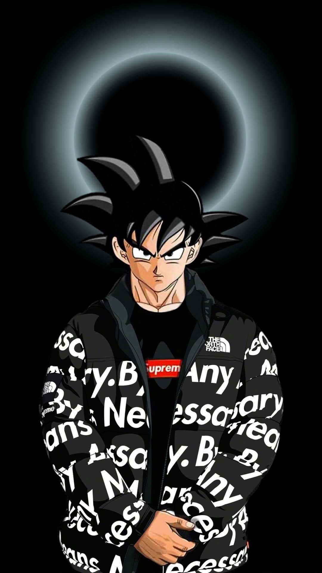 1080x1920 Download A Black And White Image Of A Dragon Ball Character Wallpaper