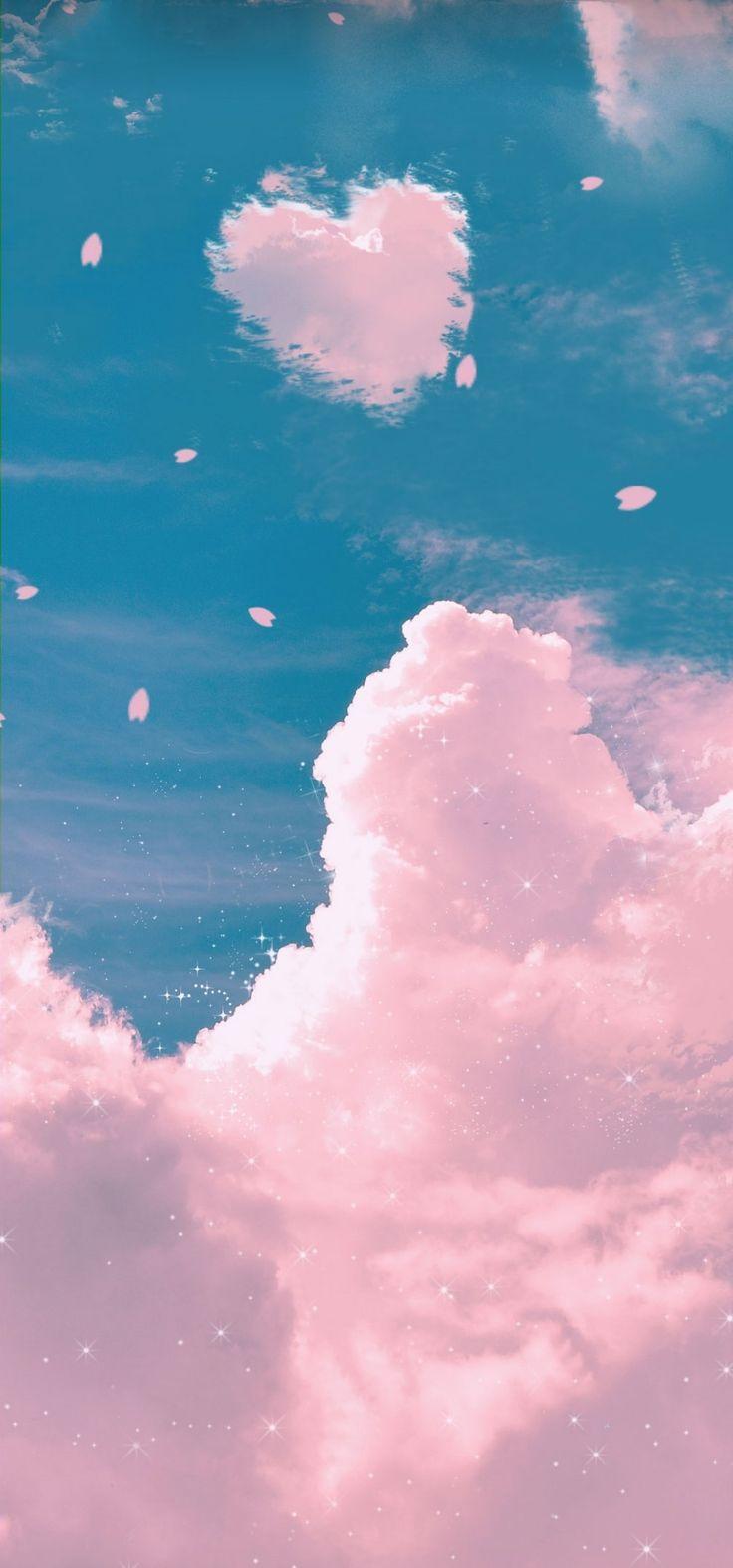 736x1575 Clouds petals. Soft wallpaper, Cute wallpaper, Aesthetic iphone wallpaper