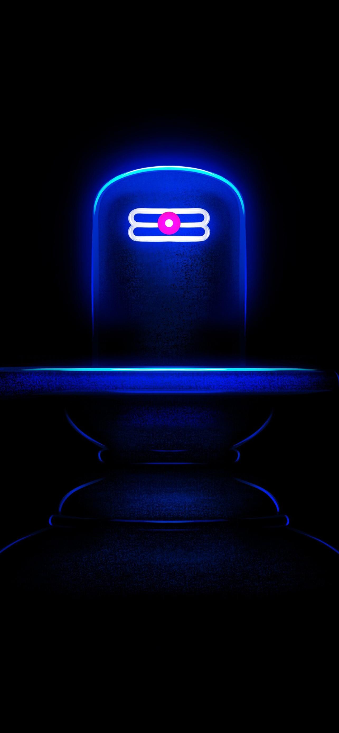 1284x2778 Shiva Linga Wallpaper 4K, Lord Shiva, Hindu God, Black Dark