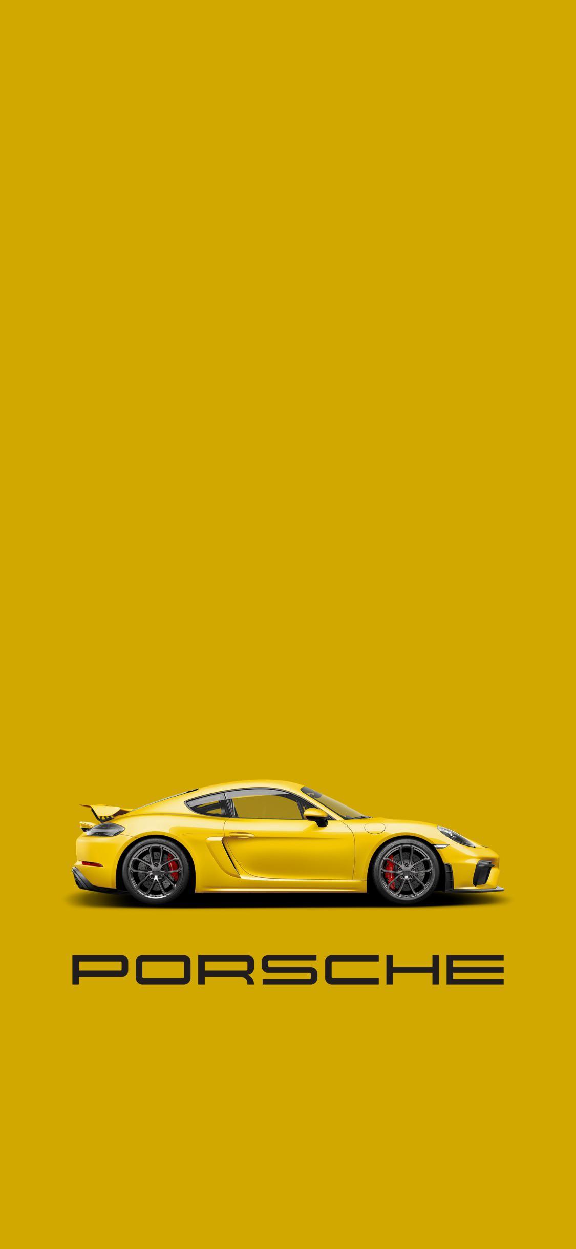 1125x2436 iPhone 12 Wallpaper Cayman 718 GT4