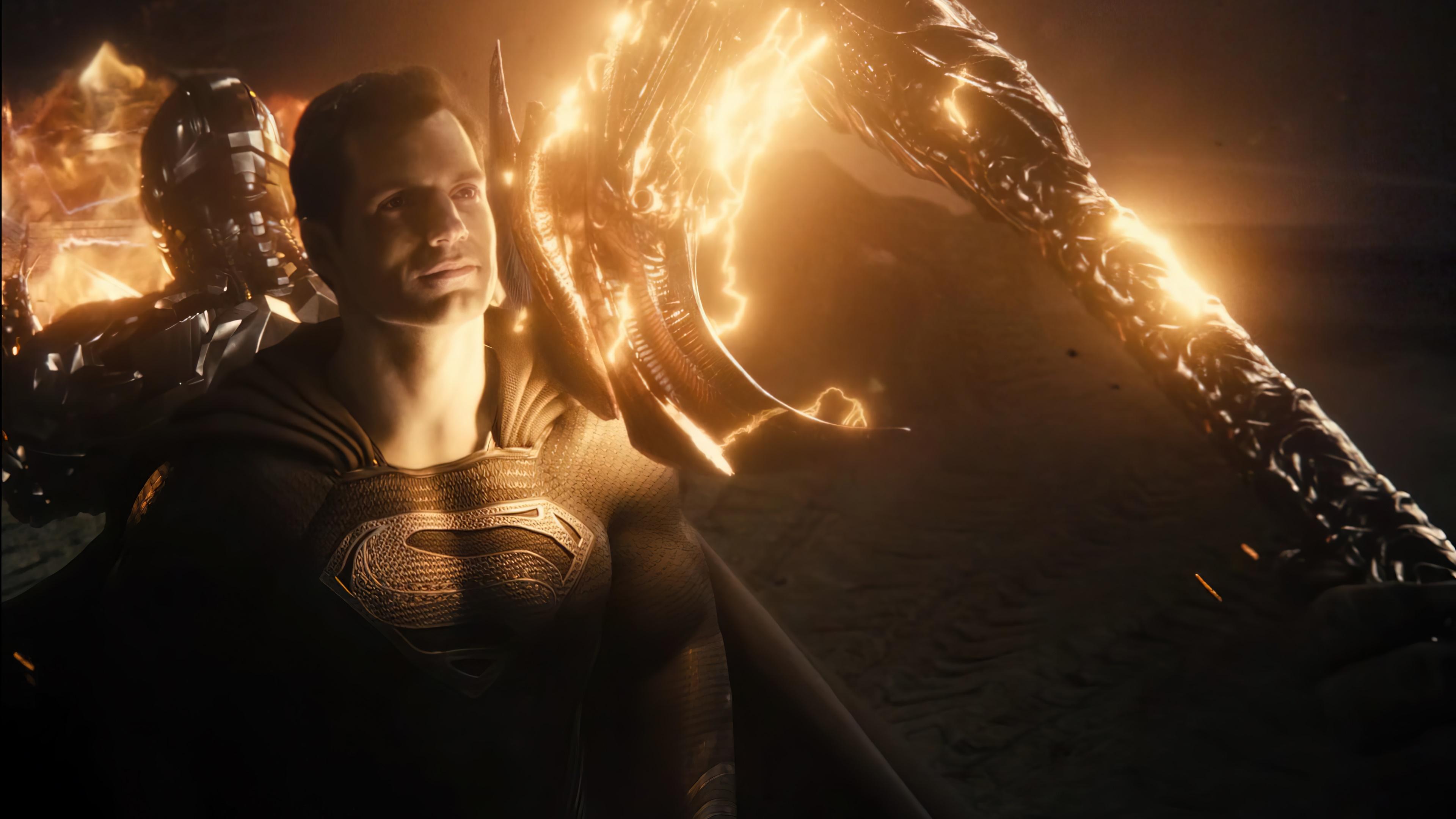 3840x2160 wallpaper, superman, black suit, justice league, snyder cut, 4k, HD Gallery HD Wallpaper