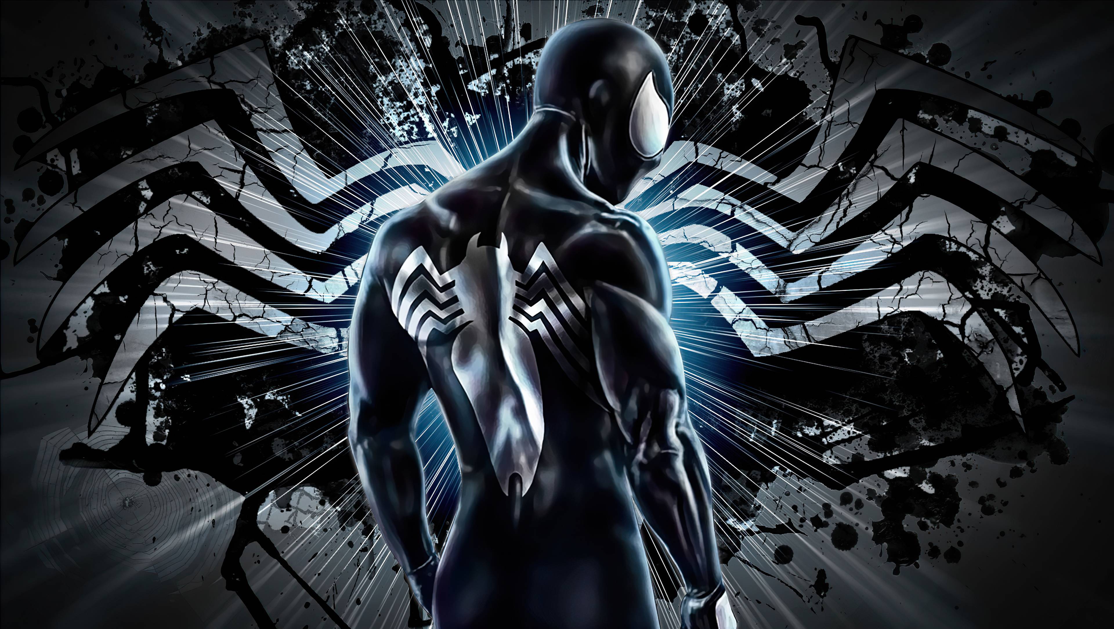 3840x2168 The Black Suit Spiderman 4k, HD Superheroes, 4k Wallpaper, Image, Background, Photo and Picture