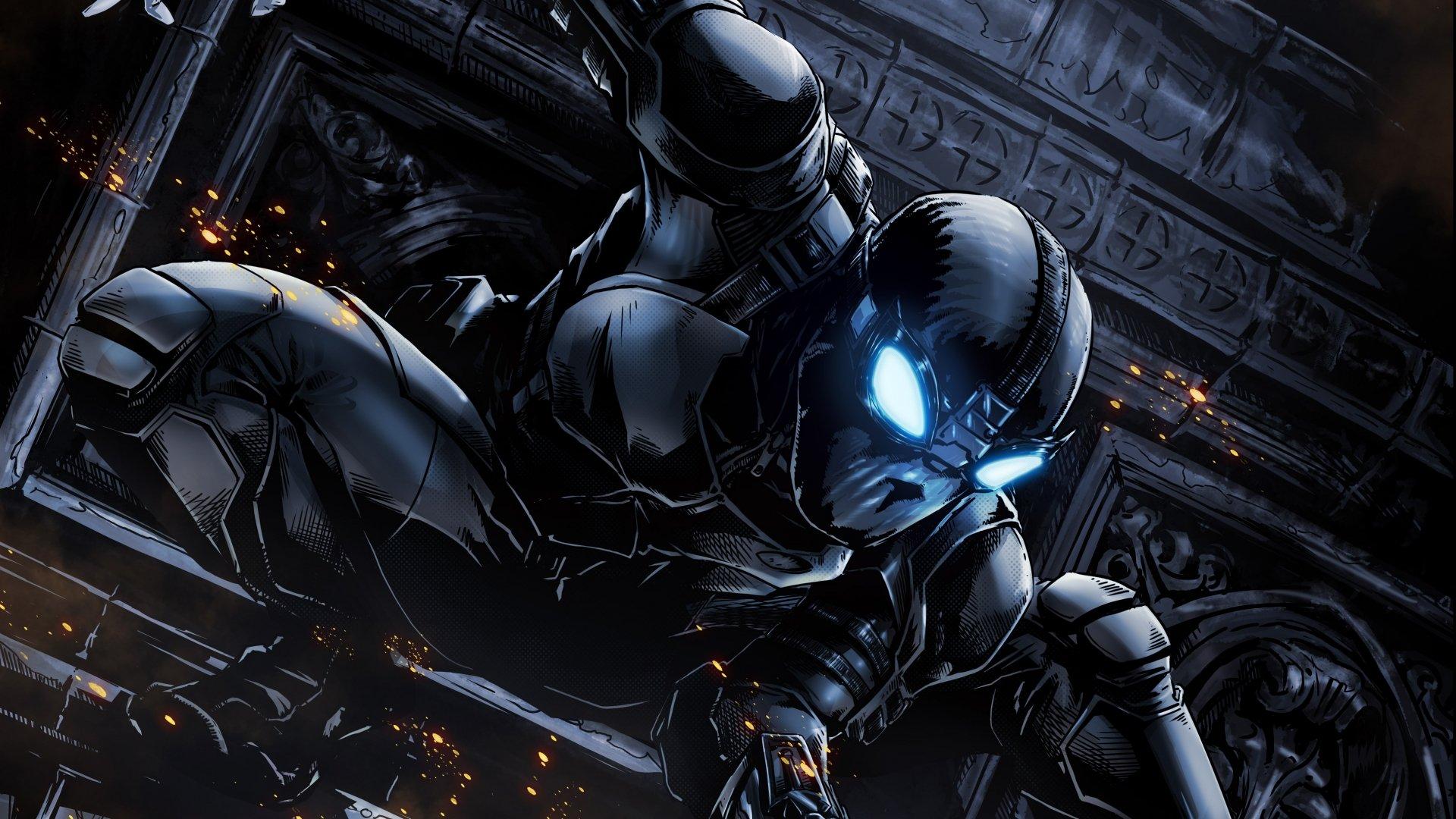 1920x1080 Spiderman with black suit Wallpaper