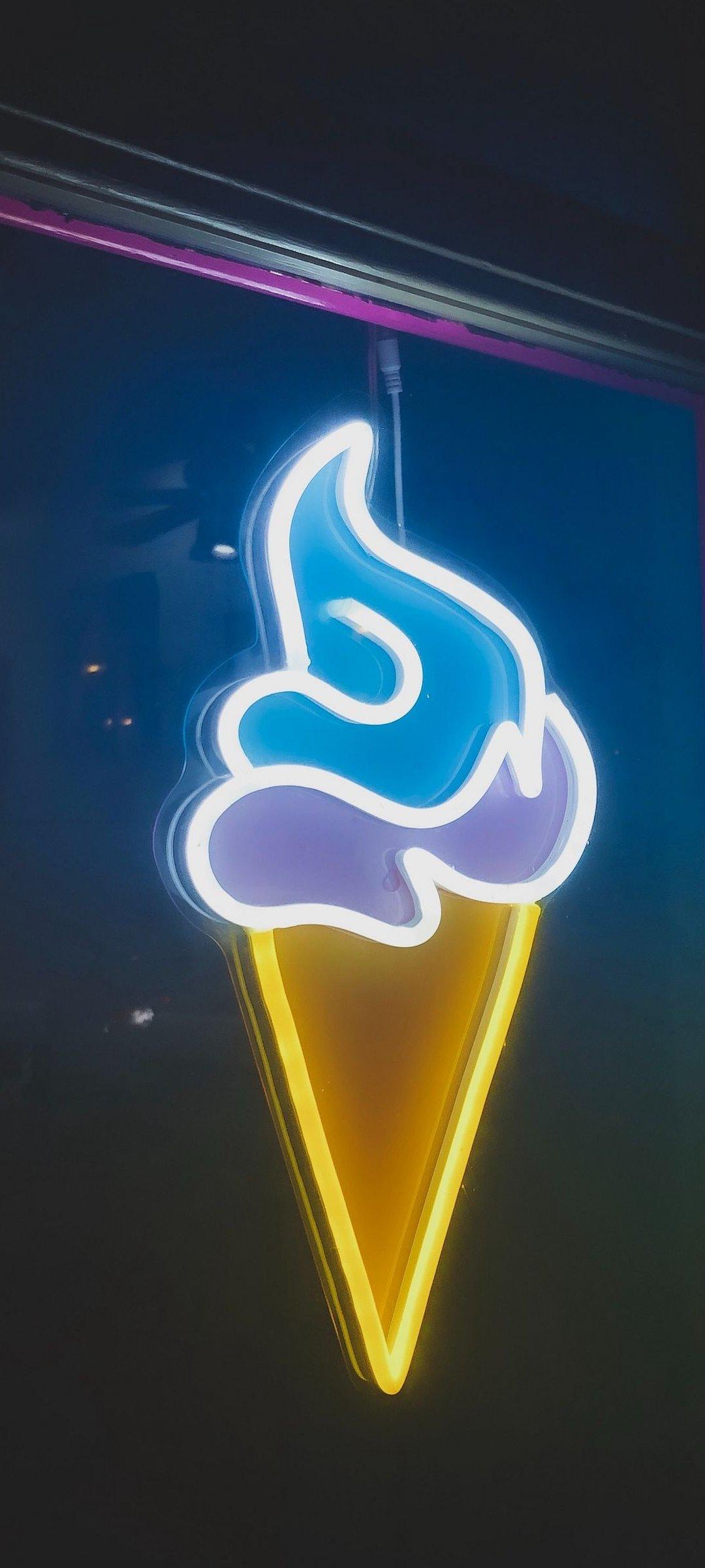 1080x2400 3D Ice Cream Phone Wallpaper