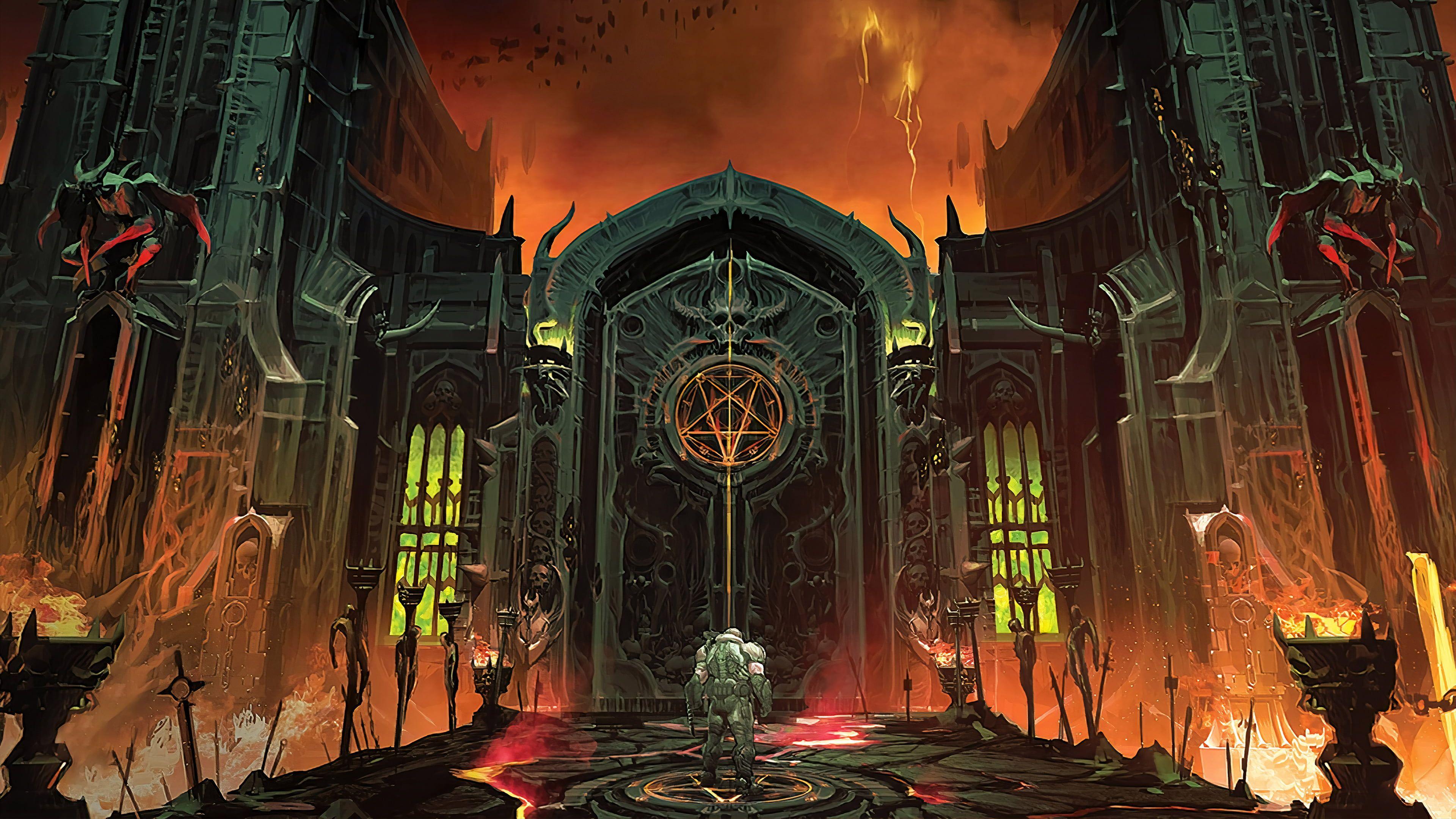 3840x2160 games art Video Game Art DOOM Eternal K #wallpaper #hdwallpaper #desktop. HD wallpaper, Doom, Game art