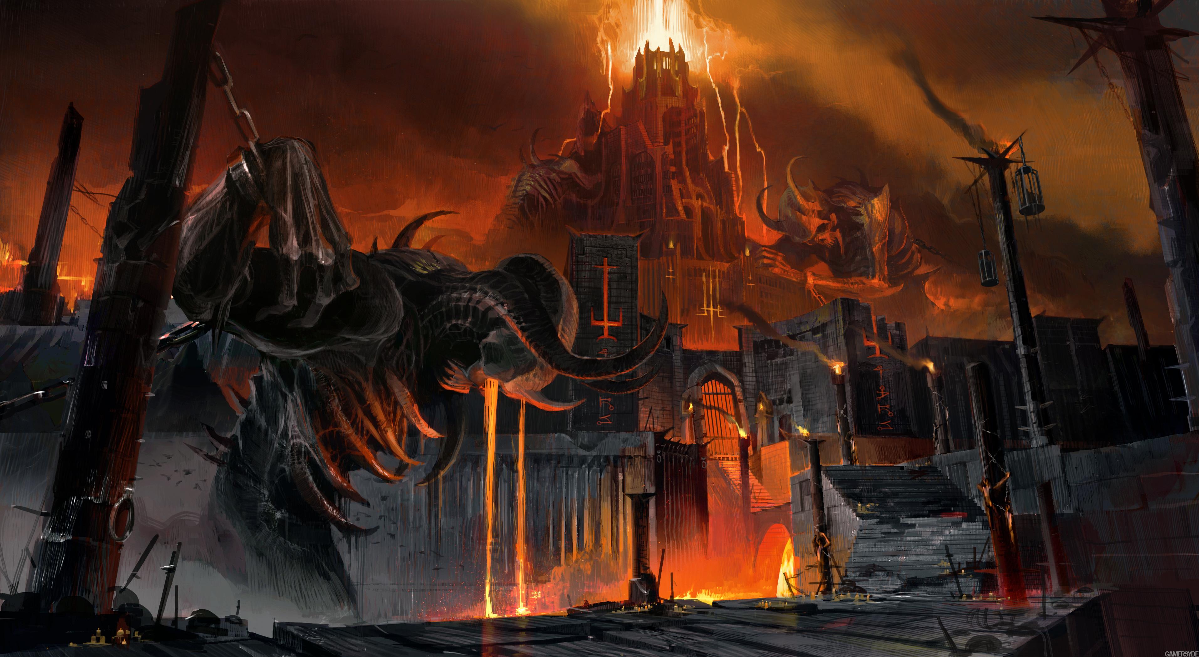 3827x2100 DOOM Eternal HD Wallpaper and Background