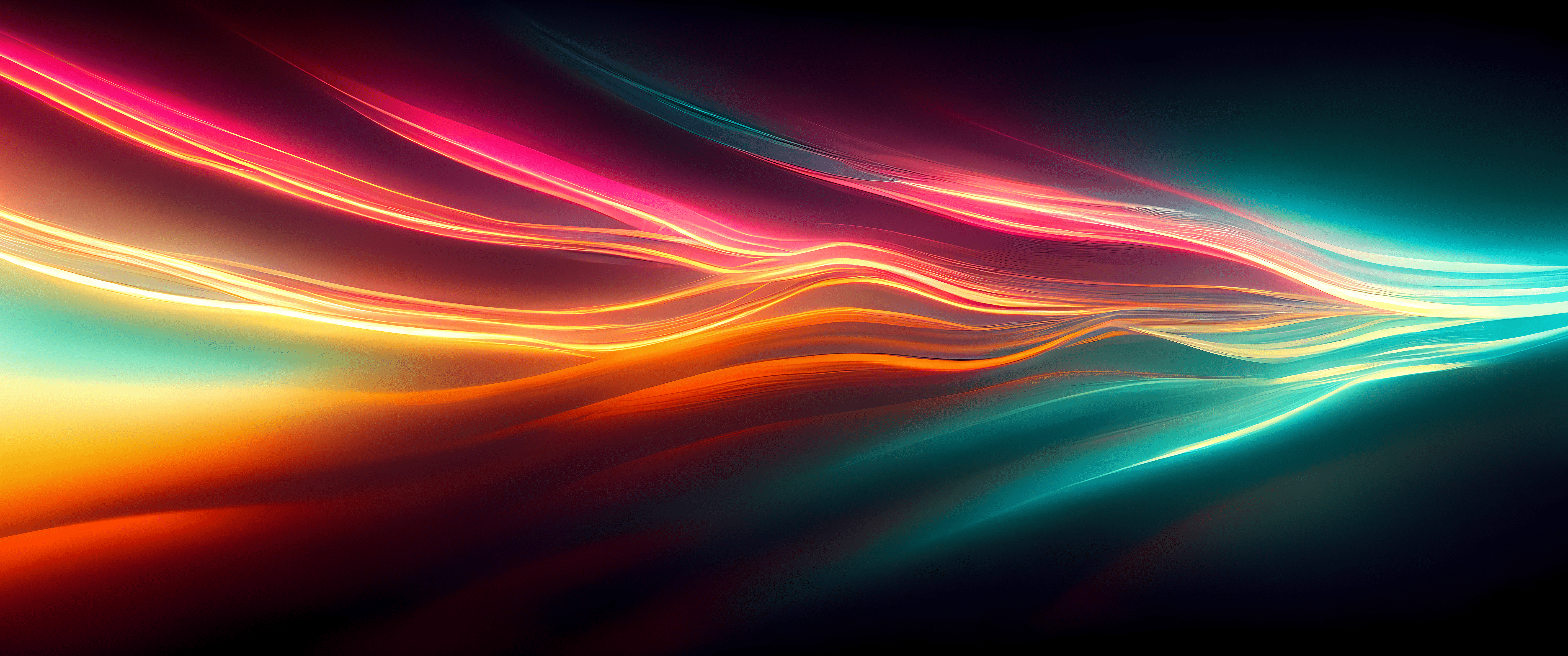 6880x2880 Ai Art Abstract Minimalism Wide Image Ultrawide RGB Colorful Curved Wallpaper:6880x2880