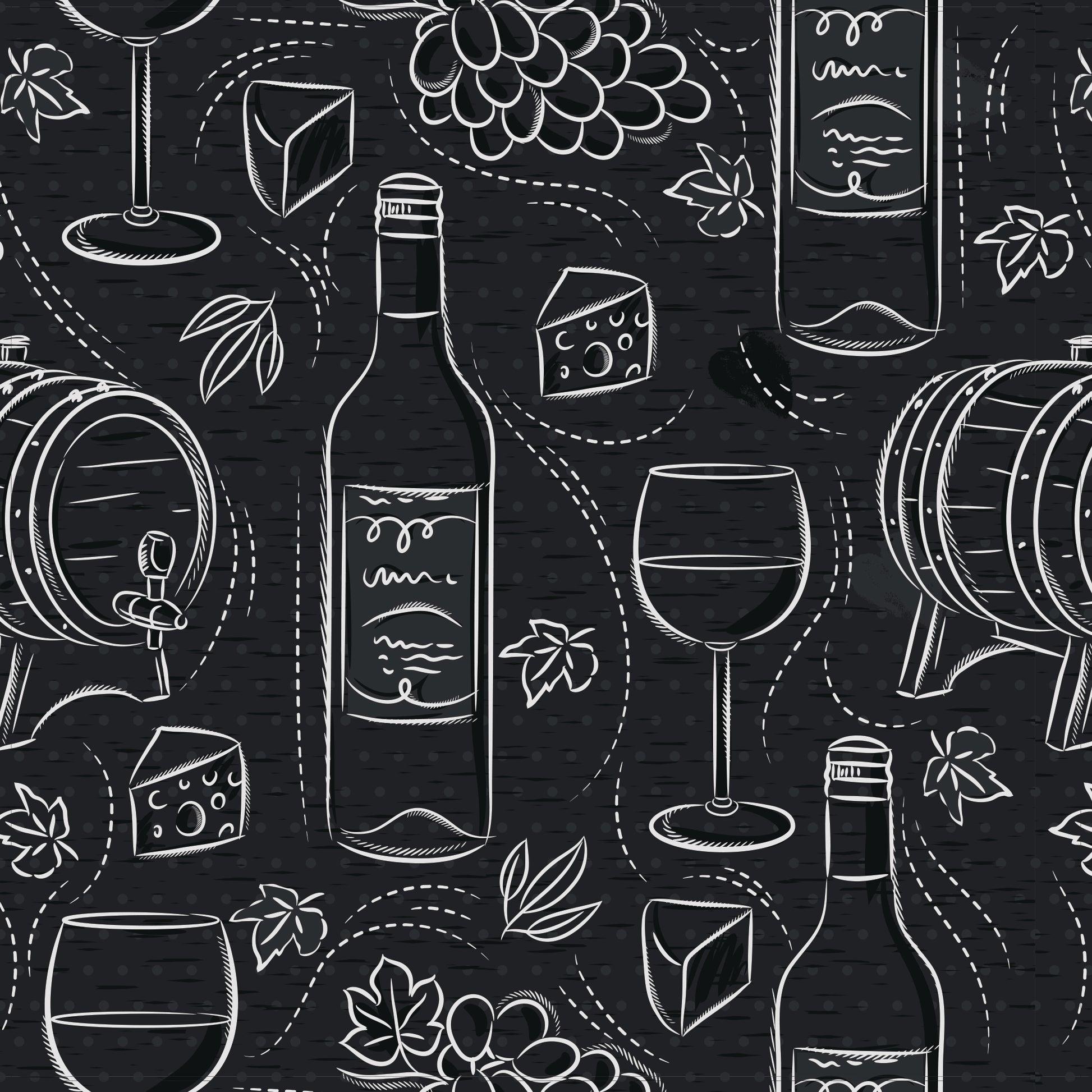 1946x1946 Food & Drink: Wine and Cheese Please & Stick Wallpaper